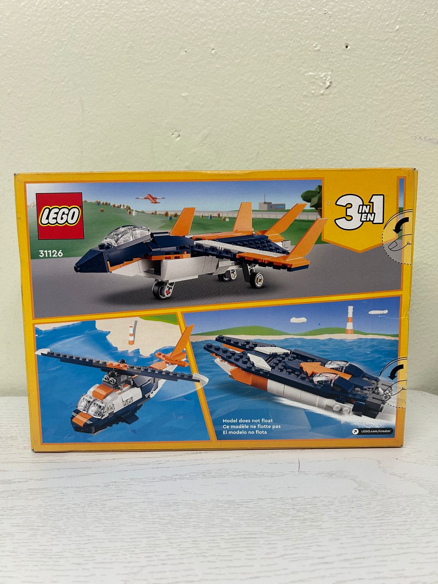 LEGO® Creator 3-in-1 Supersonic Jet (31126) (Brand New)