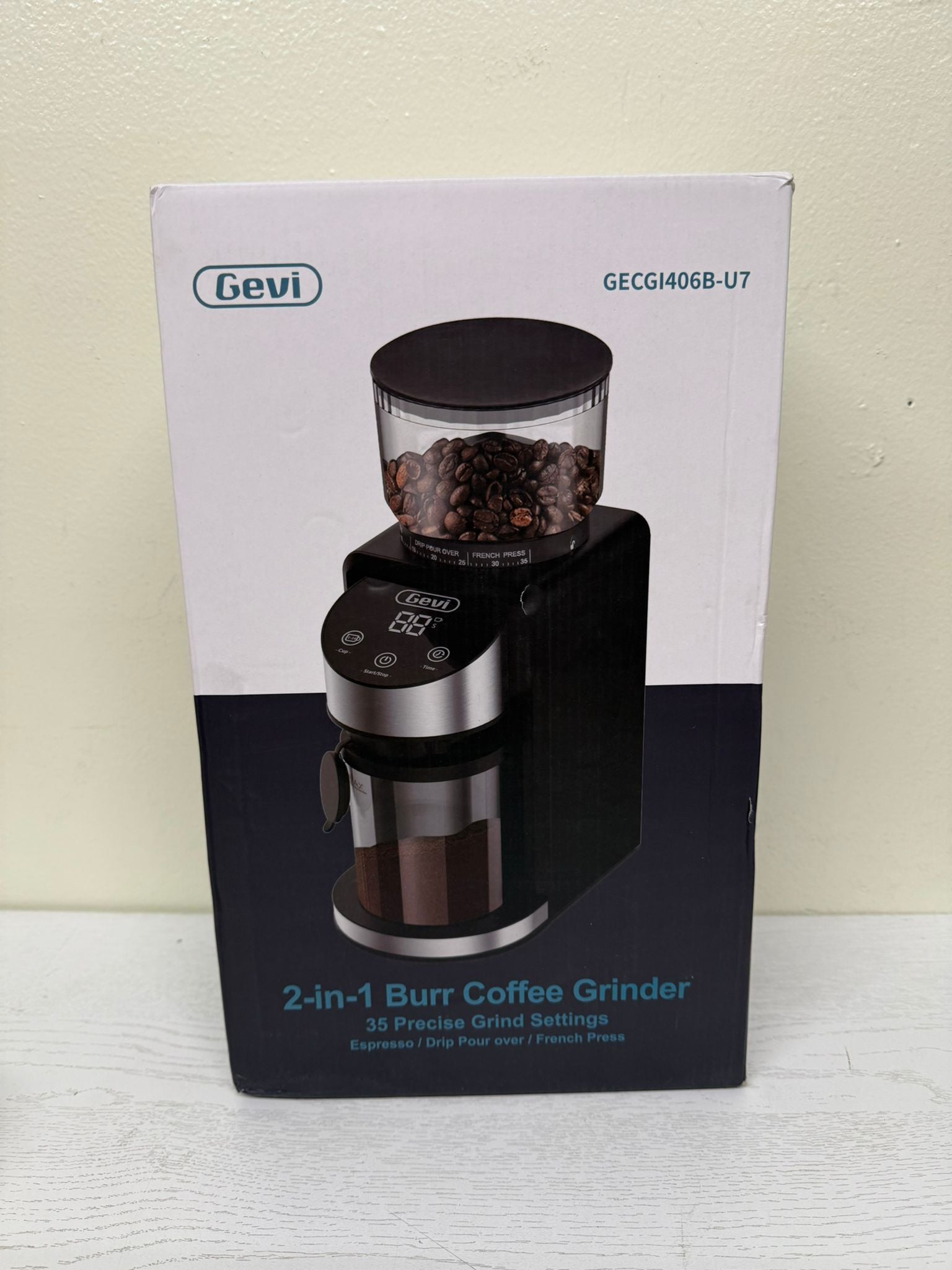 Gevi Burr Coffee Grinder – 35 Precise Settings Burr Mill (Open Box)