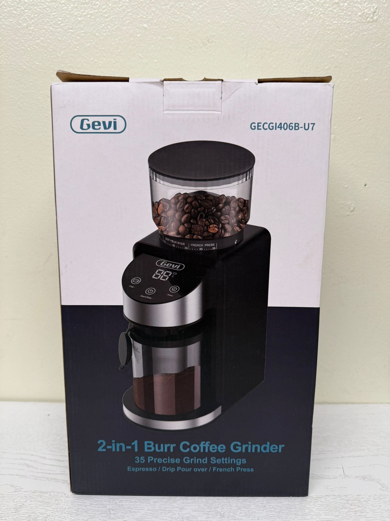 Gevi Burr Coffee Grinder – 35 Precise Settings Burr Mill (Open Box)