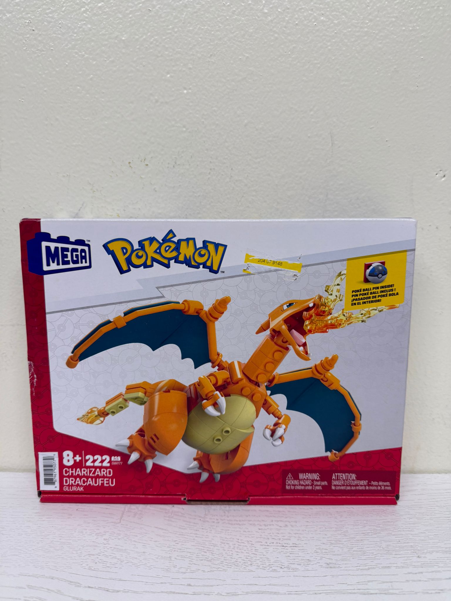 Mega Pokémon Charizard Building Toy Set (Open Box)