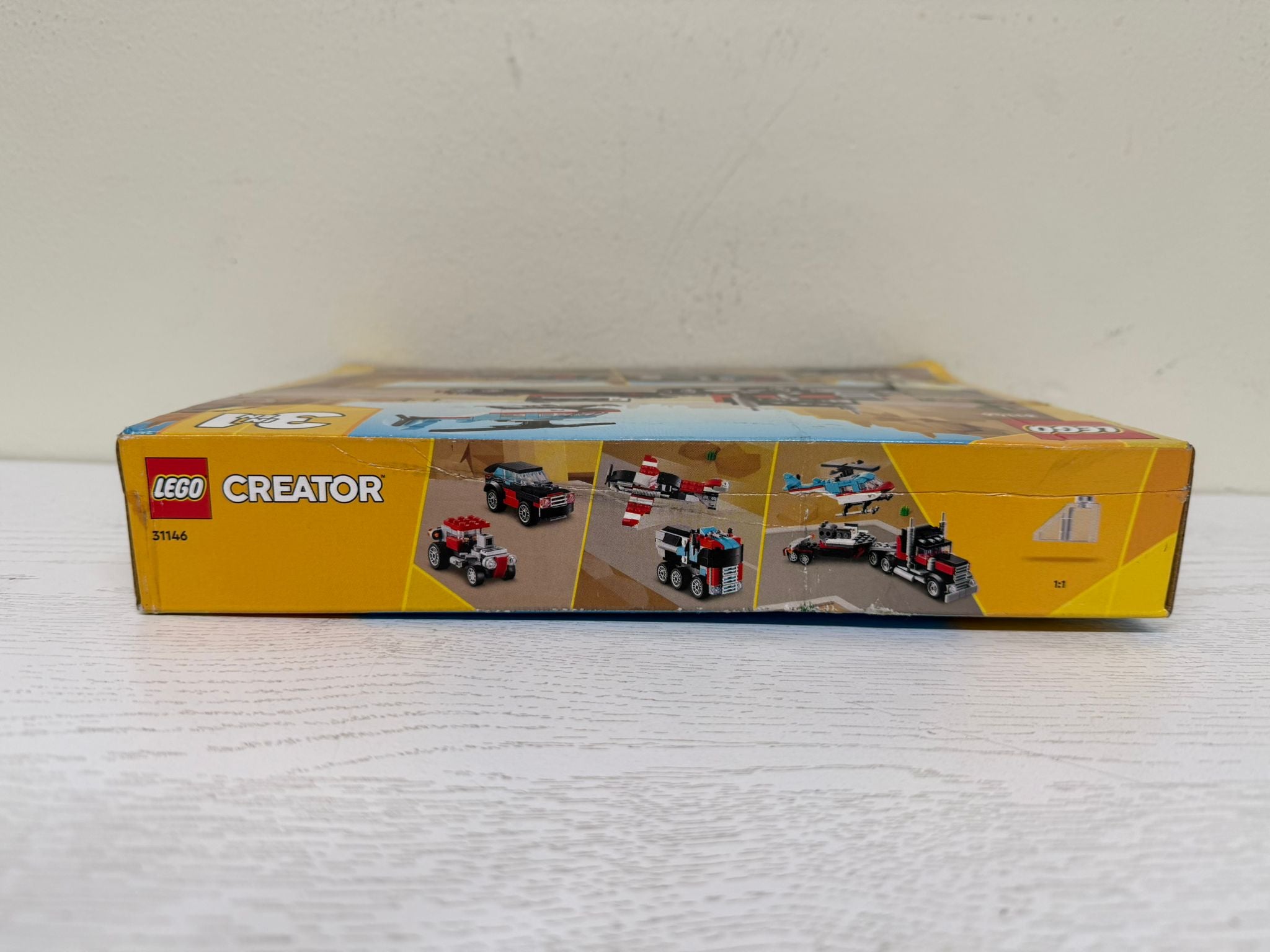 LEGO Creator 3-in-1 Flatbed Truck with Helicopter Toy (31146) (Brand New)