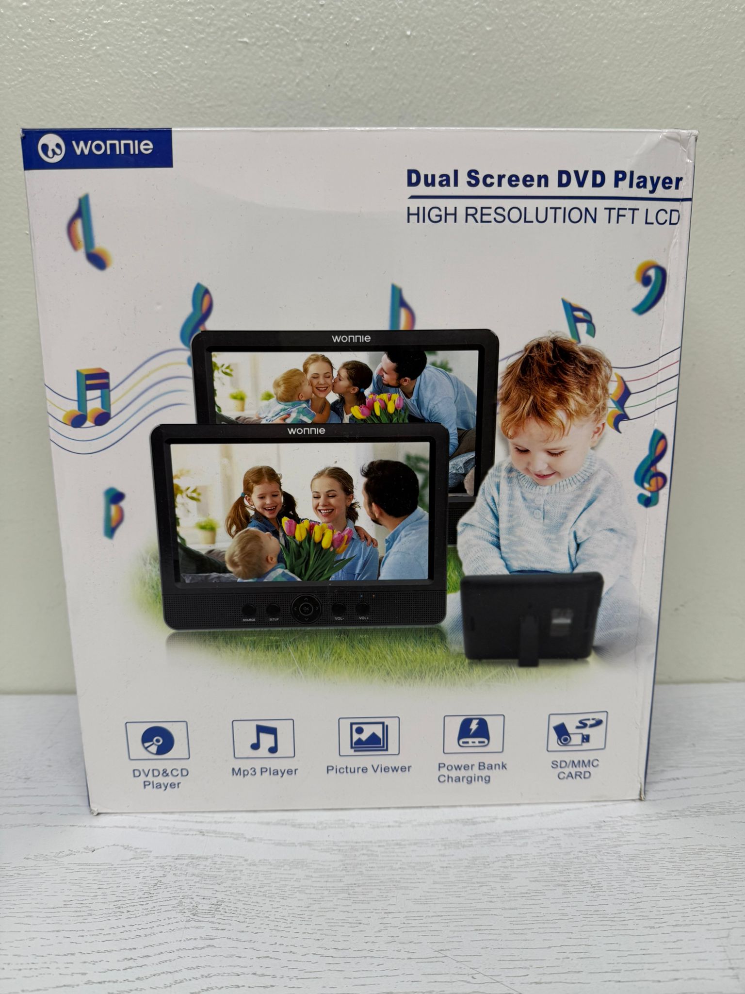 WONNIE 10.5" Two Car DVD Players (Open Box)