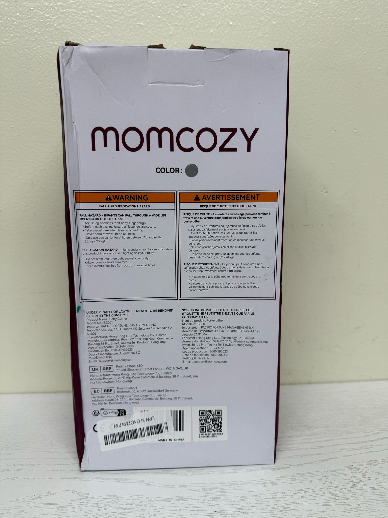 Momcozy Baby Carrier (Brand New)