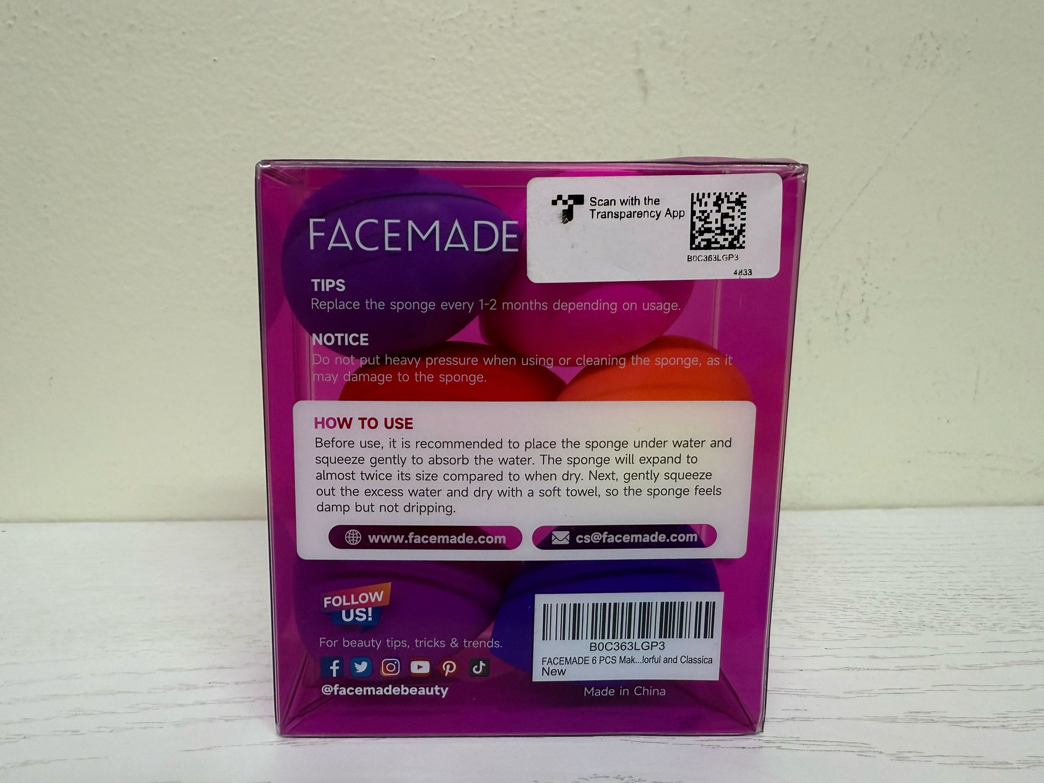 FACEMADE 6 Pcs Makeup Sponges Set (Brand New)