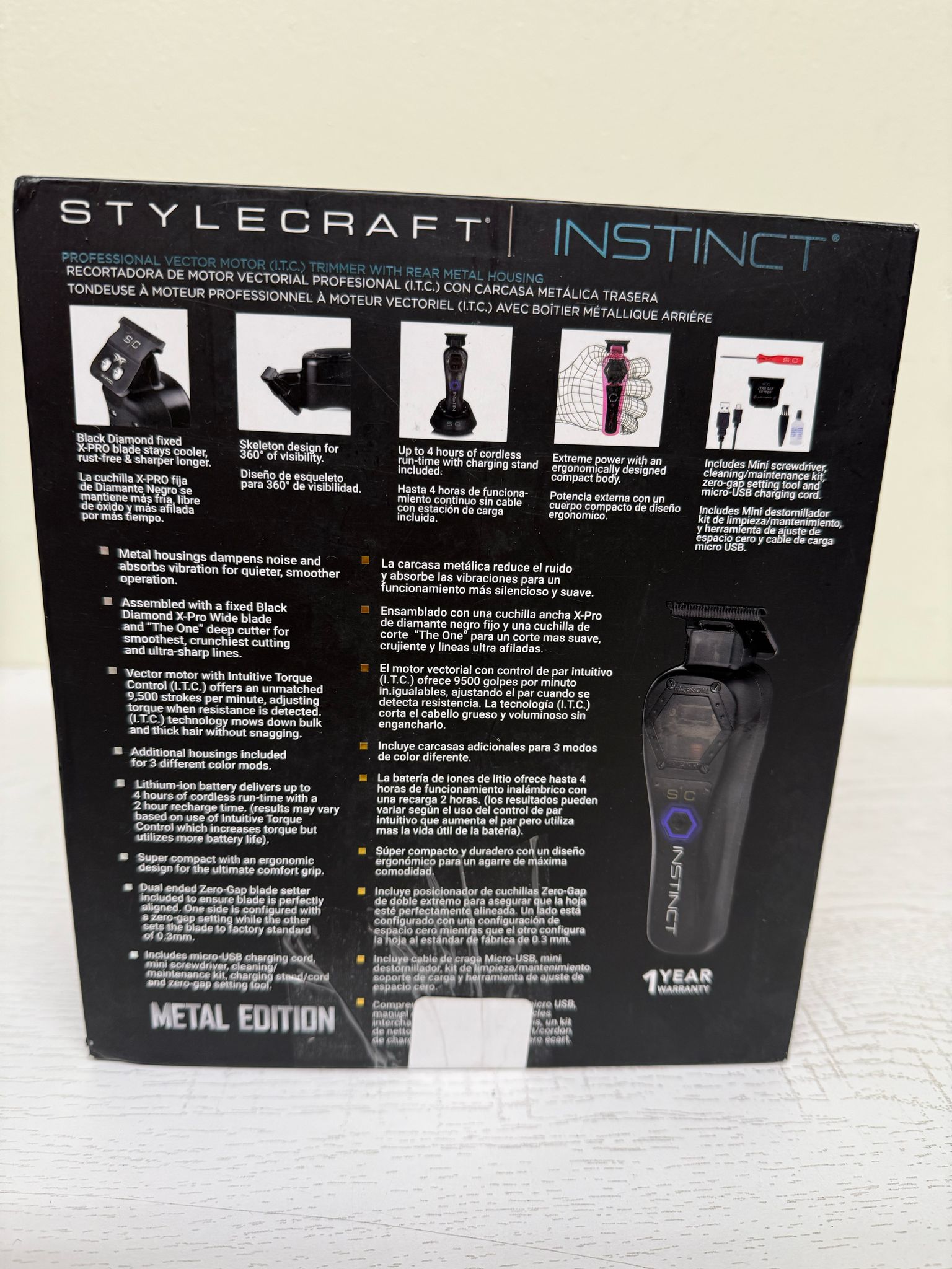 Stylecraft Instinct Metal Edition Hair Trimmer (Open Box)