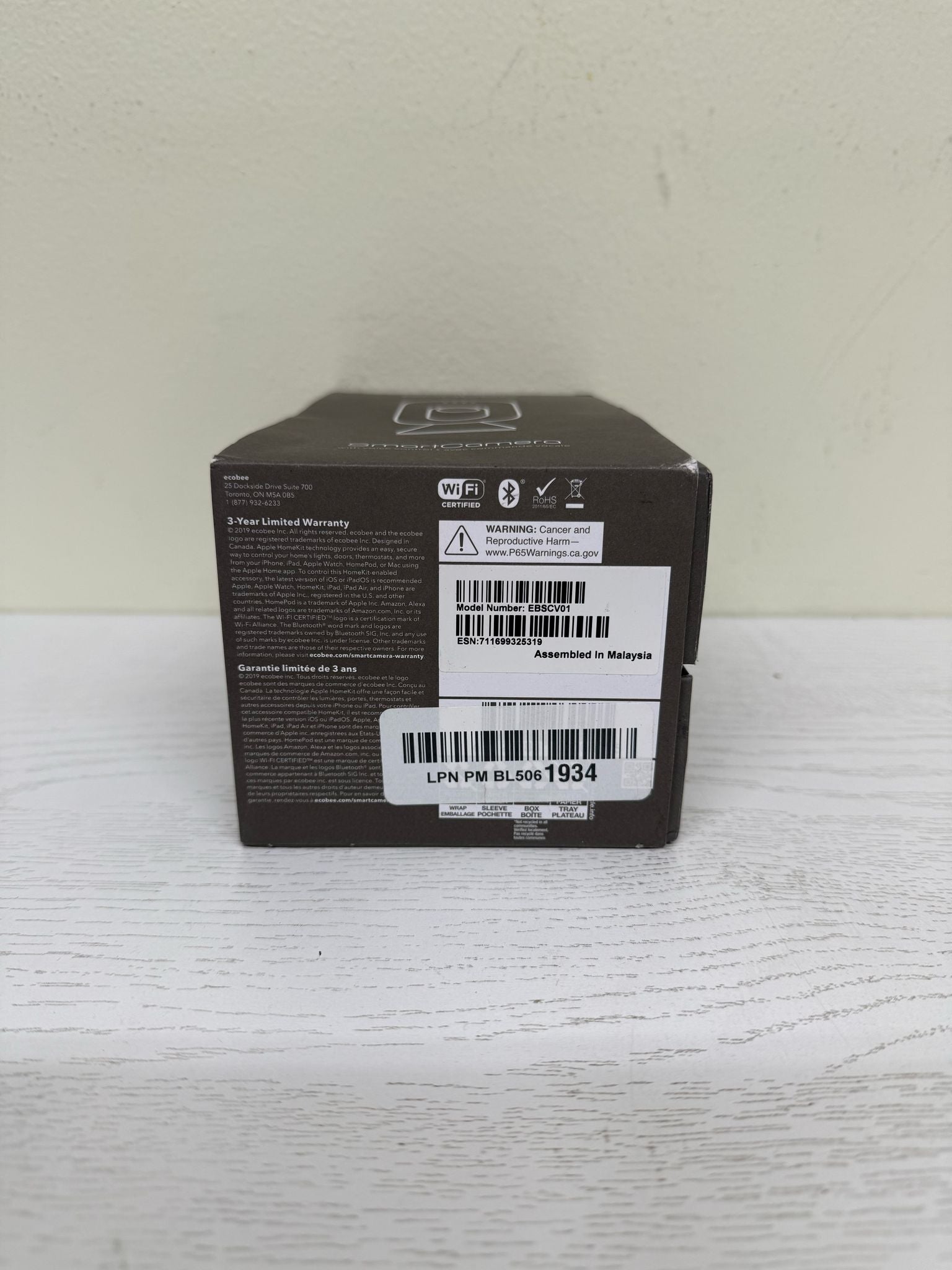 ecobee SmartCamera (Brand New)