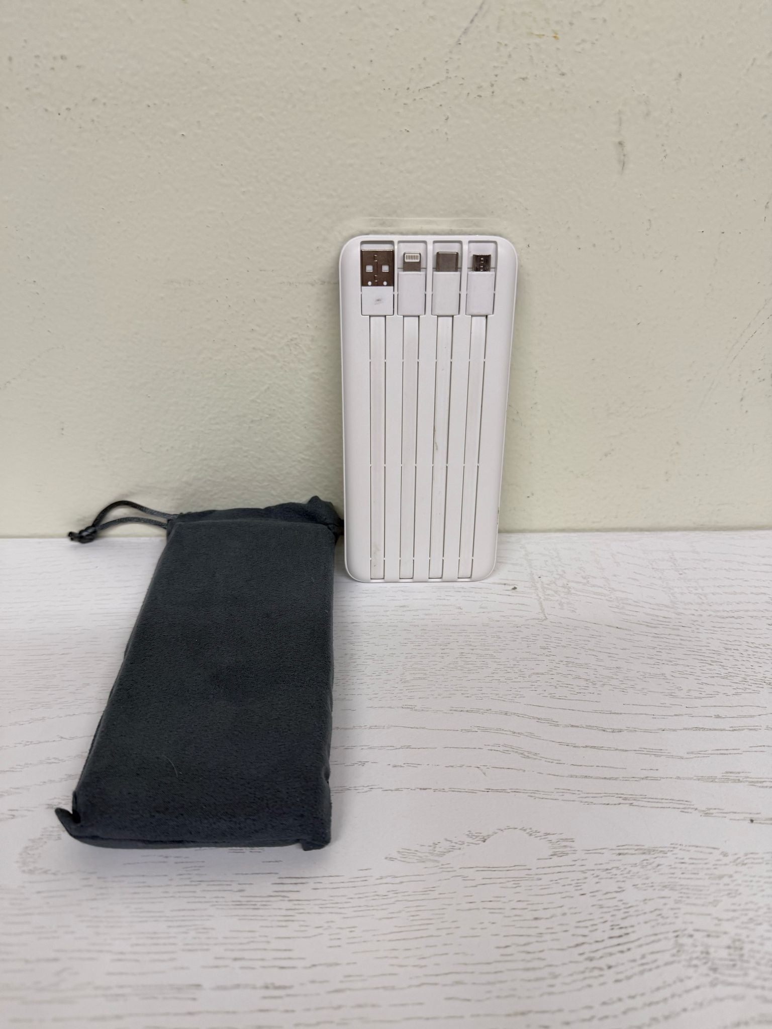 Portable Charger with Built-in Cables (Lightly Used)