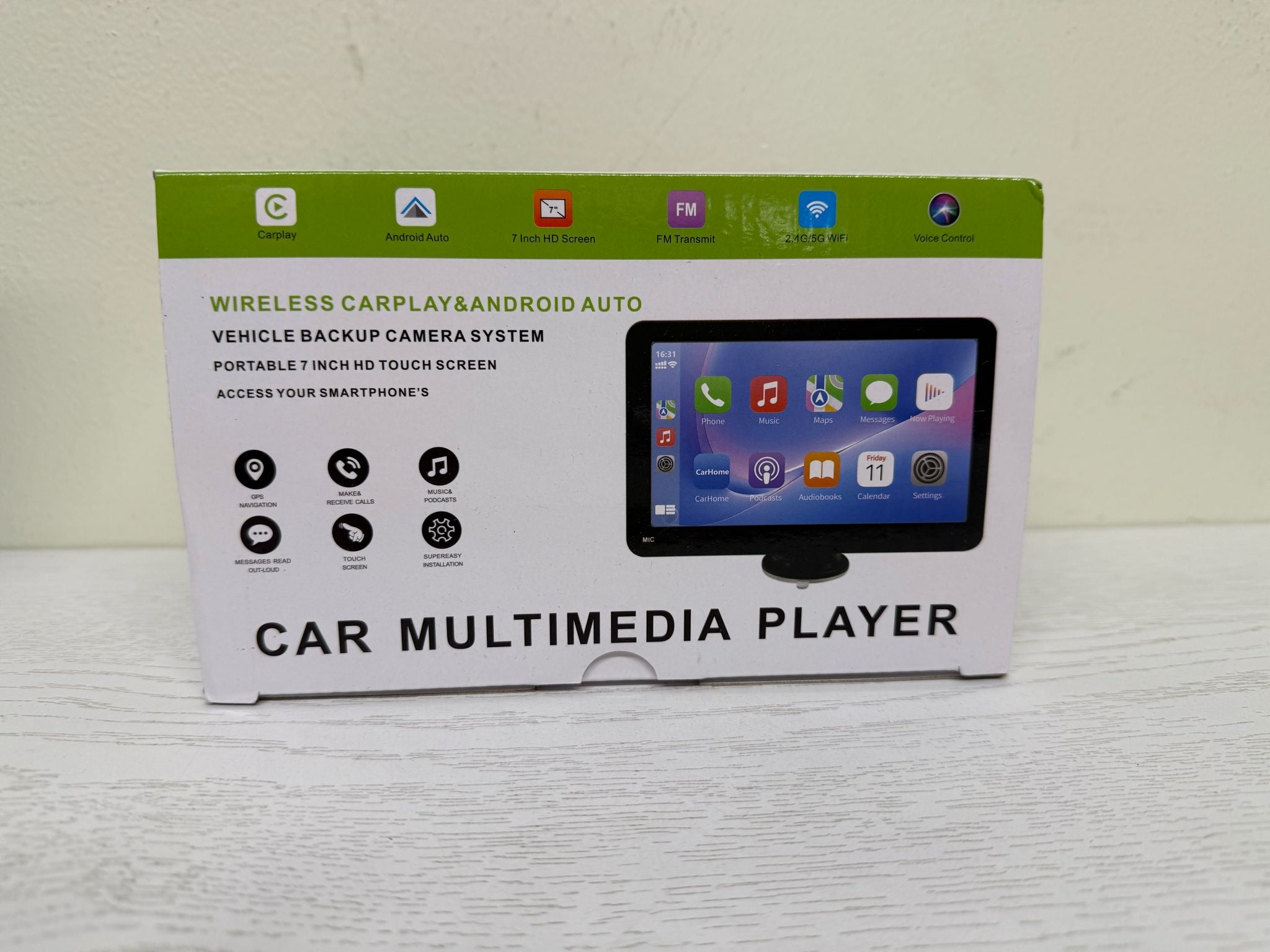 Car Multimedia Player with Wireless CarPlay and Android Auto (Brand New)