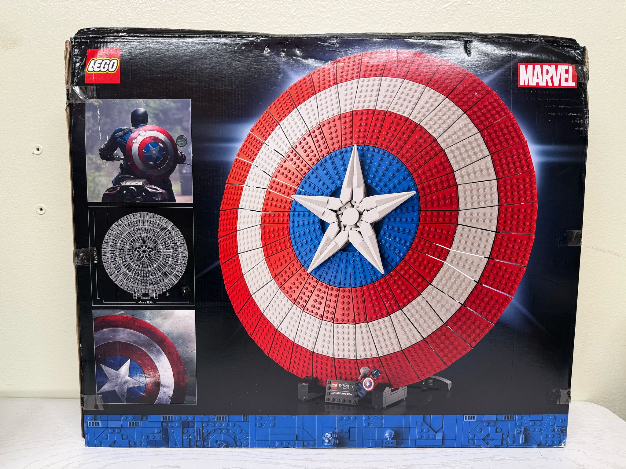 LEGO Marvel Captain America's Shield Building Model Kit (76262) (Brand New)