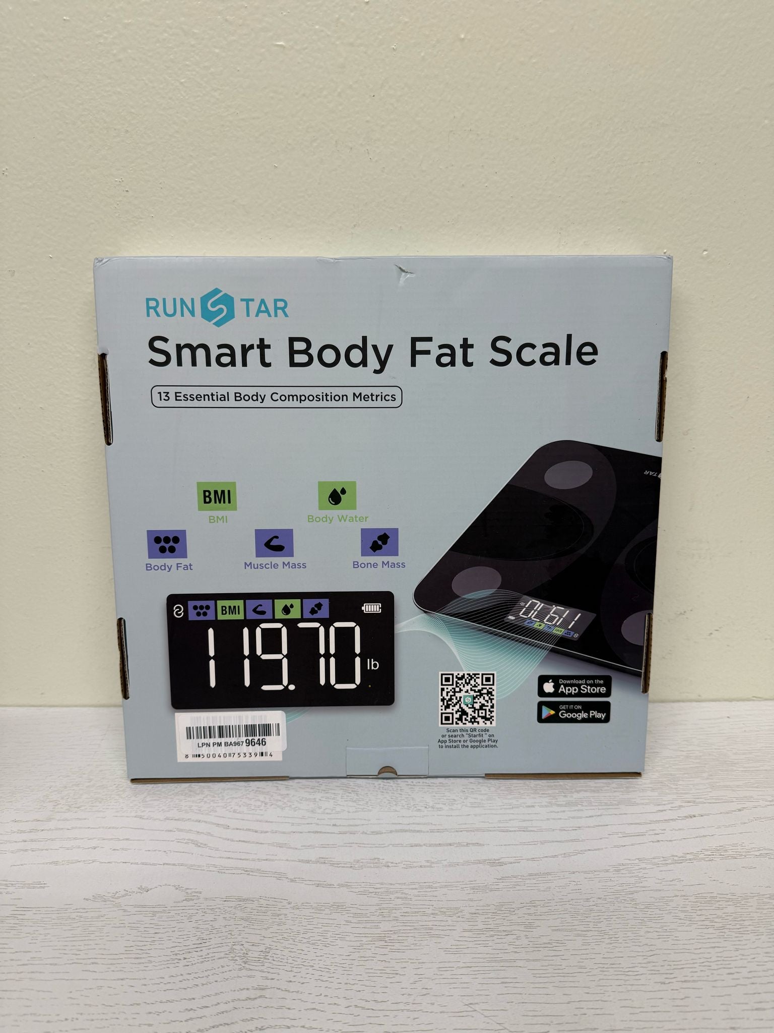 RunSTAR Smart Scale for Body Weight (Brand New)