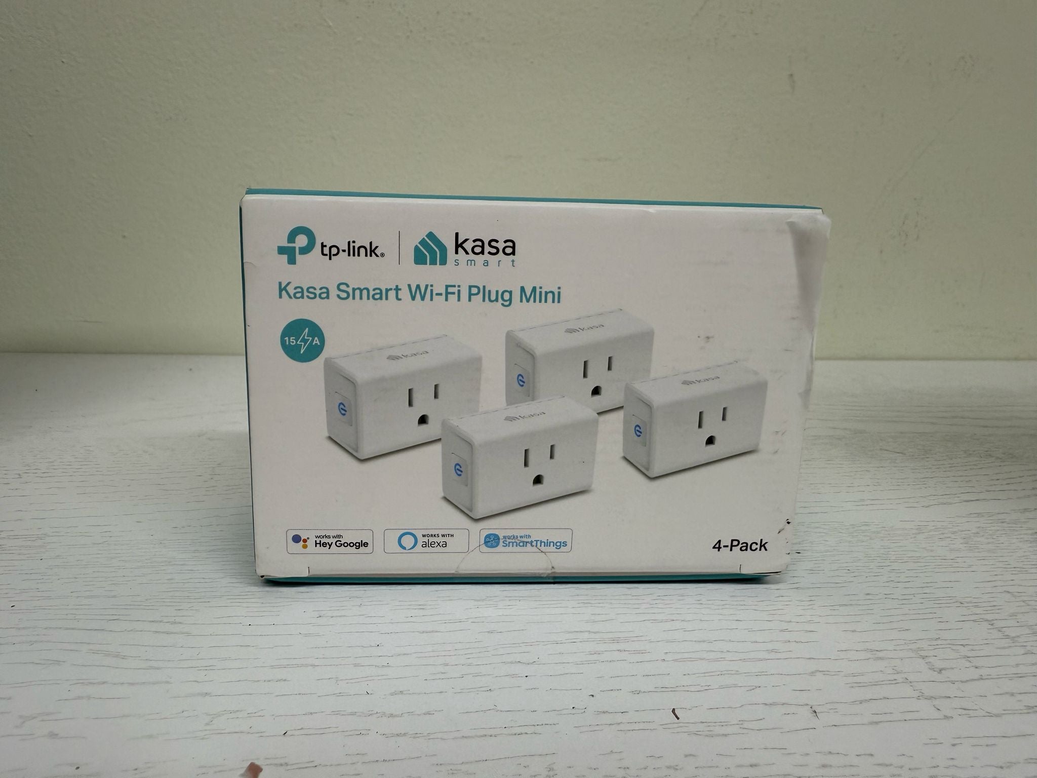 Kasa Smart Plug Mini 15A (4-Pack) (Open Box)