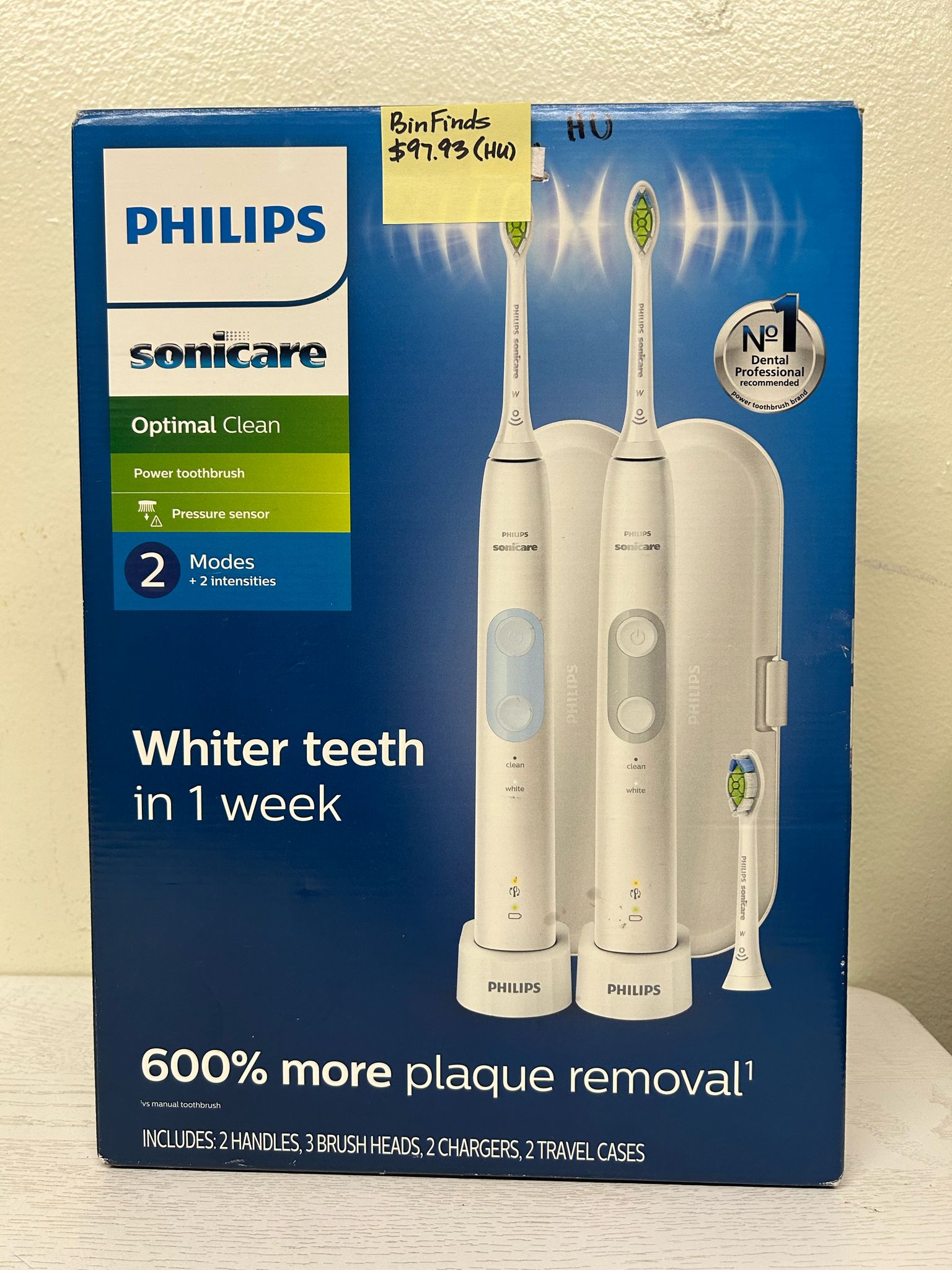 Philips Sonicare Optimal Clean Rechargeable Electric Toothbrush (Highly Used)