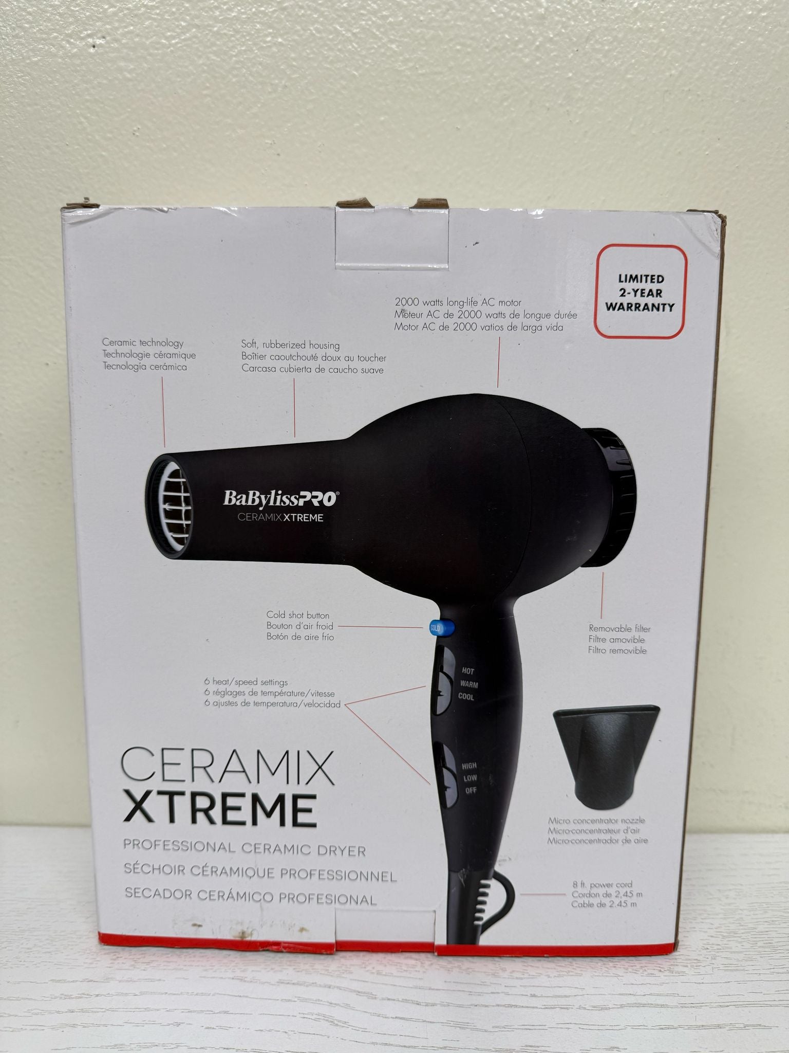 BaBylissPRO Ceramix Xtreme Hair Dryer (Open Box)