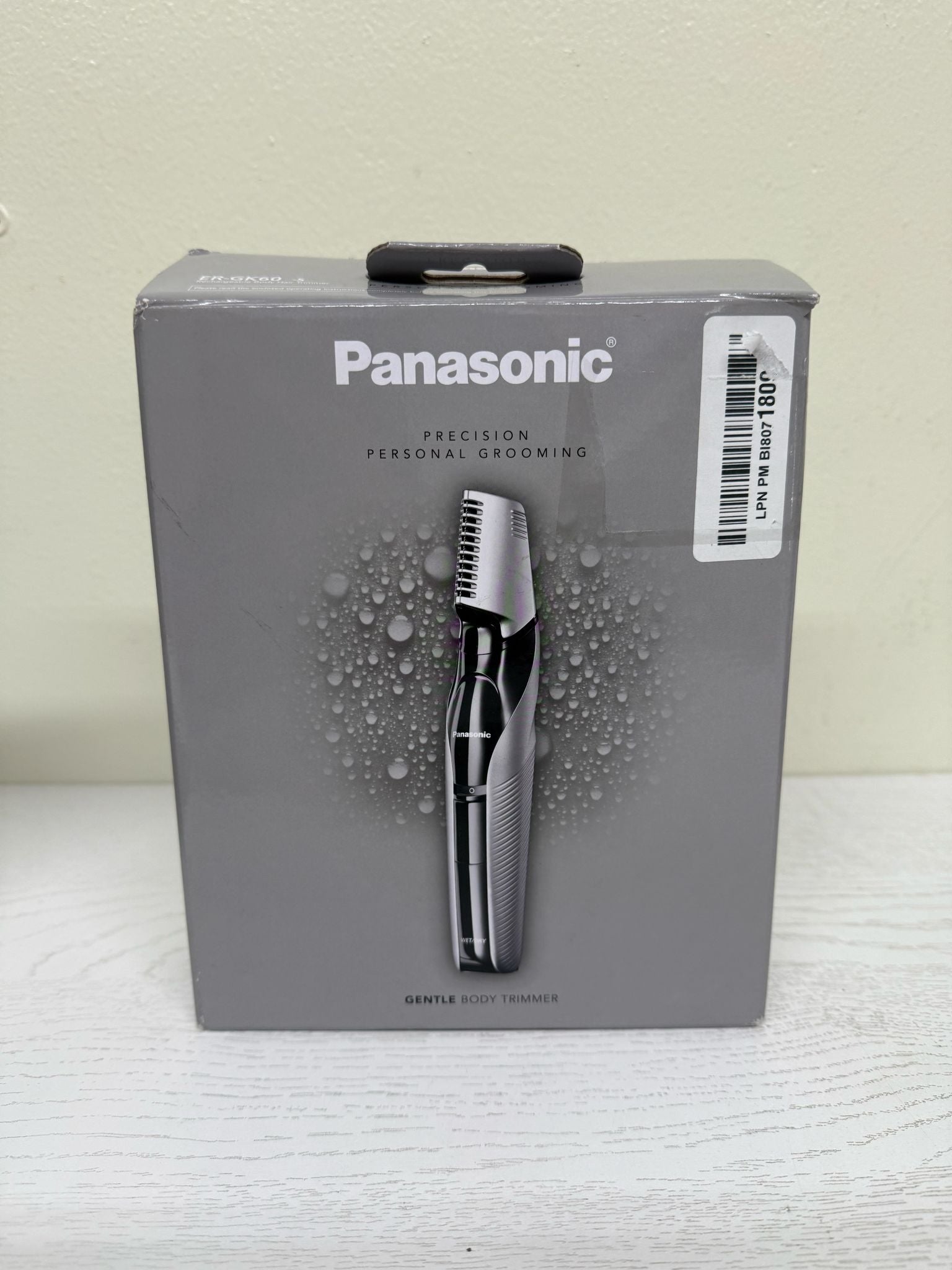 Panasonic Body Hair Trimmer for Men, ER-GK60-S (Silver) (Open Box)