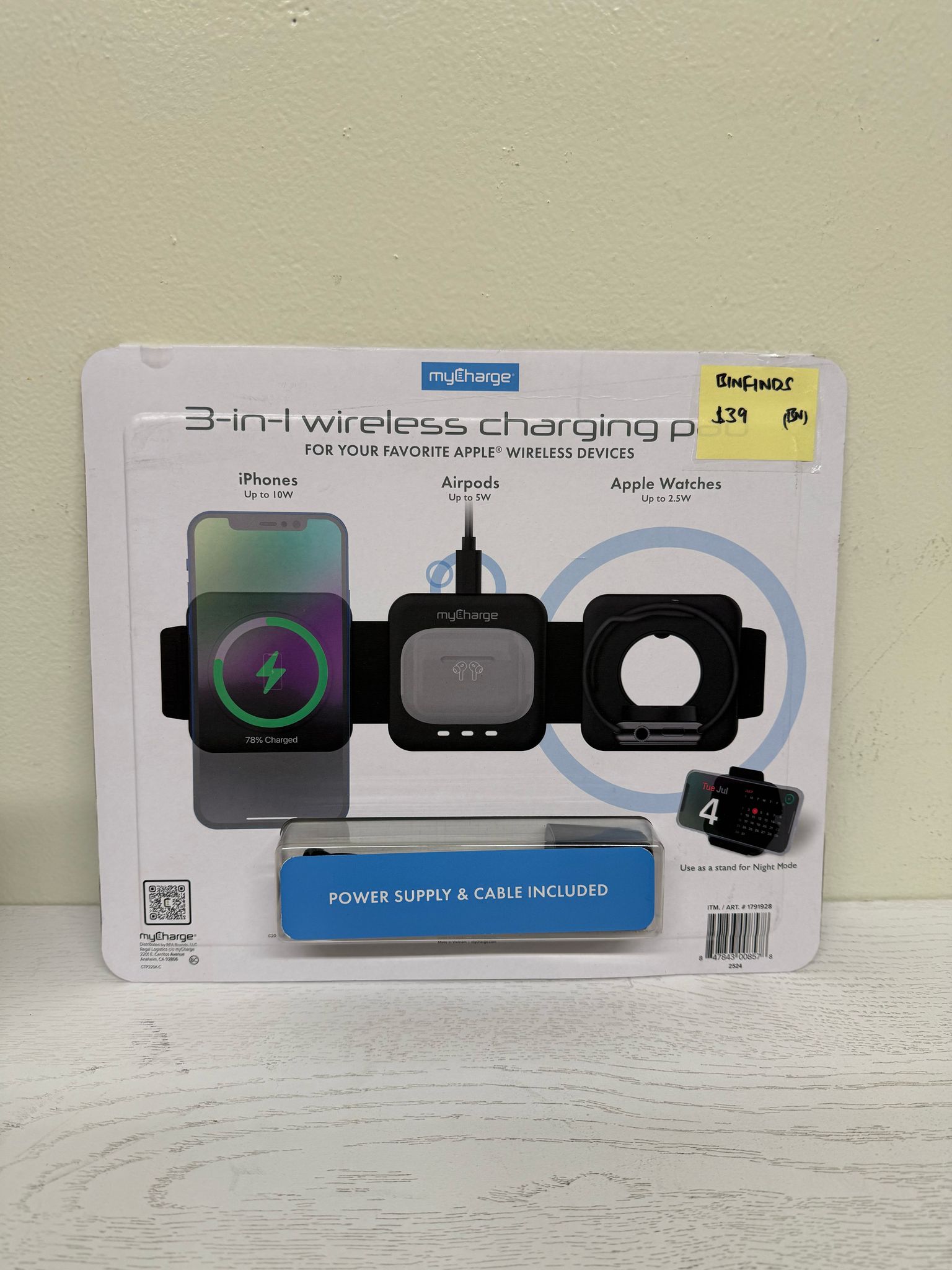 3-in-1 Wireless Charging Pad (Brand New)