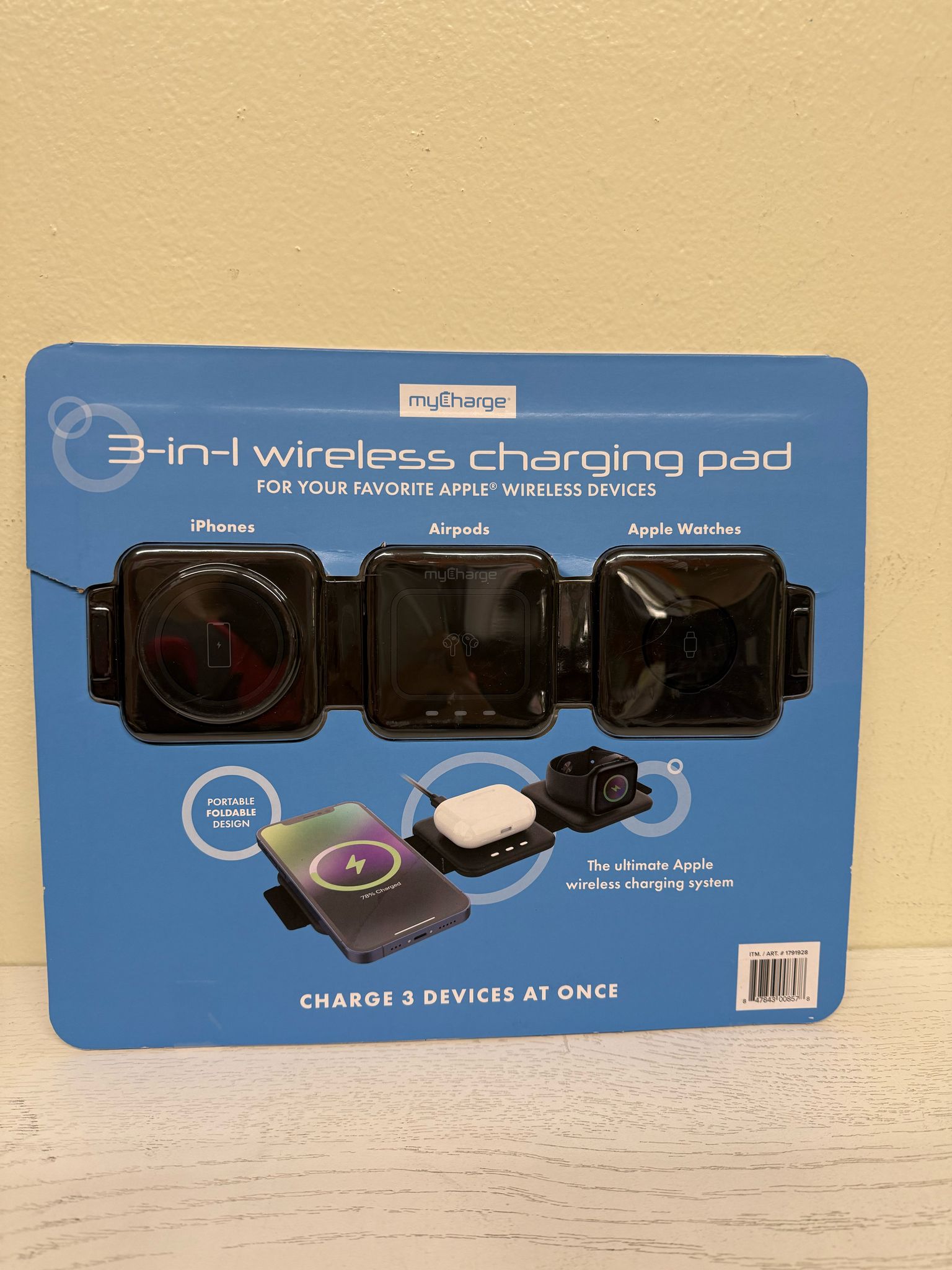 3-in-1 Wireless Charging Pad (Brand New)