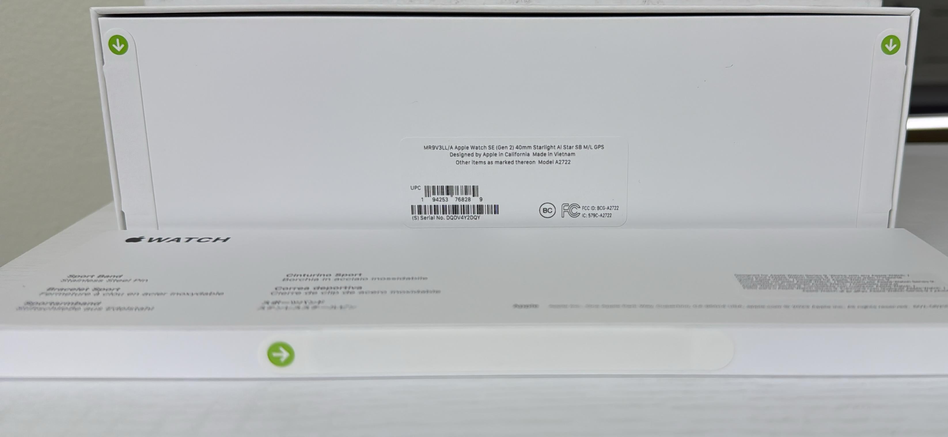 Apple Watch SE (Gen 2) - 40mm Starlight Aluminum with Starlight Sport Band - GPS (Brand New)