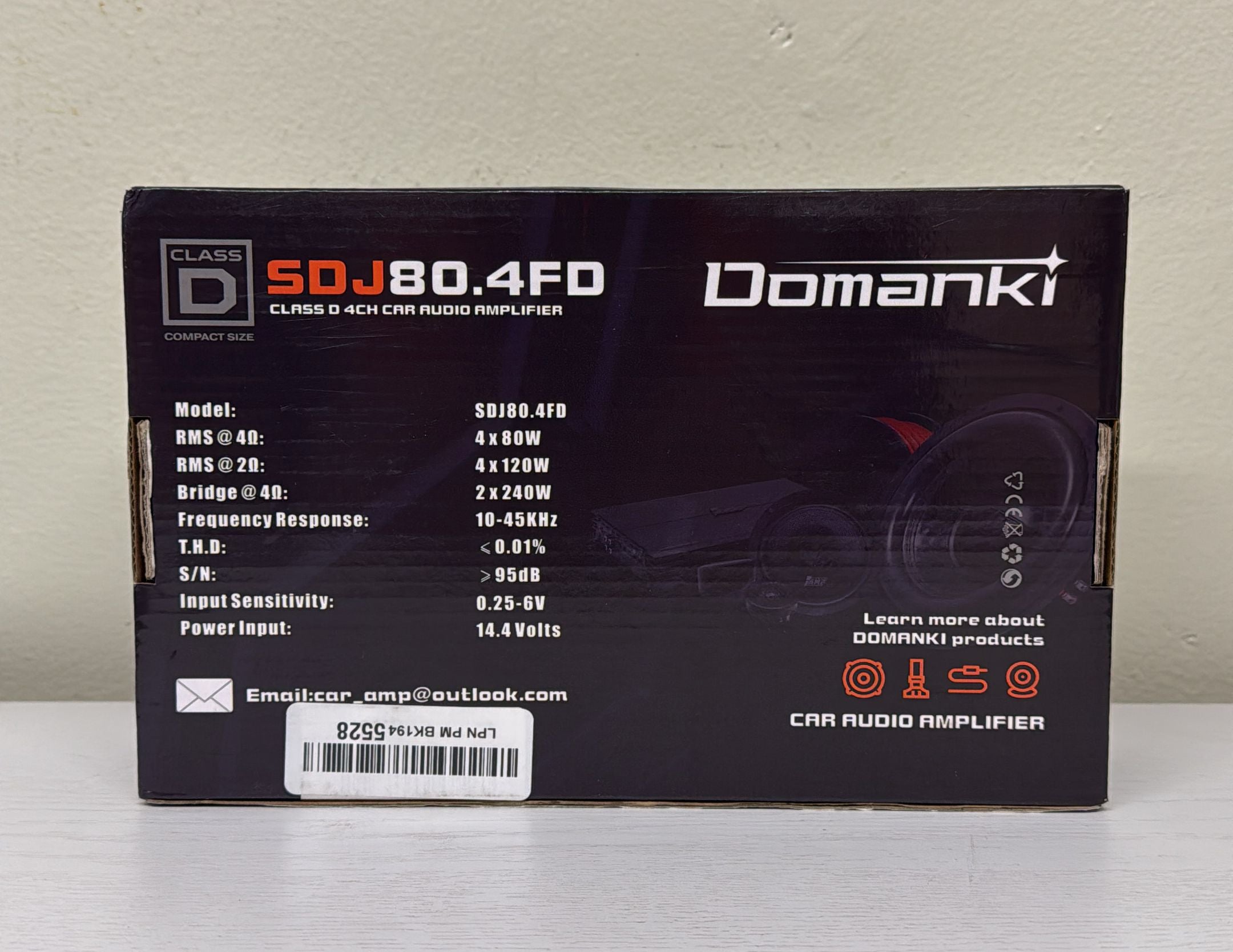 Domanki Car Audio Amplifier - 4 Channel  920 Watt RMS Class D Full Range Power Stereo Amplifier (Brand new)