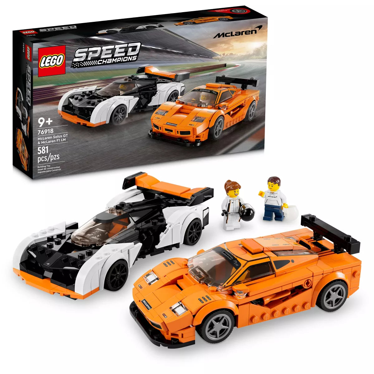 LEGO Speed Champions McLaren Solus GT &amp; McLaren F1 LM (76918) (Open Box)