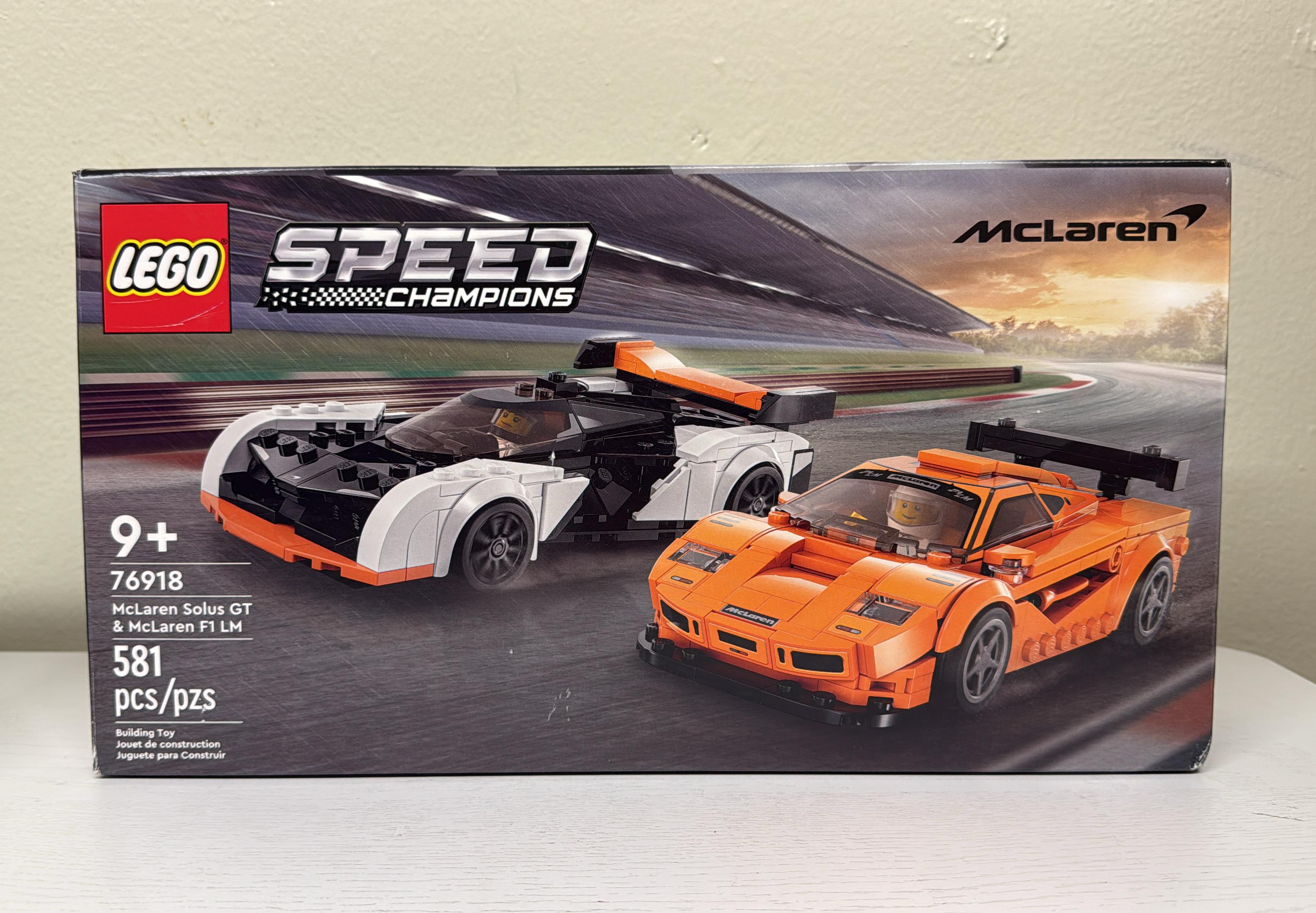 LEGO Speed Champions McLaren Solus GT &amp; McLaren F1 LM (76918) (Open Box)