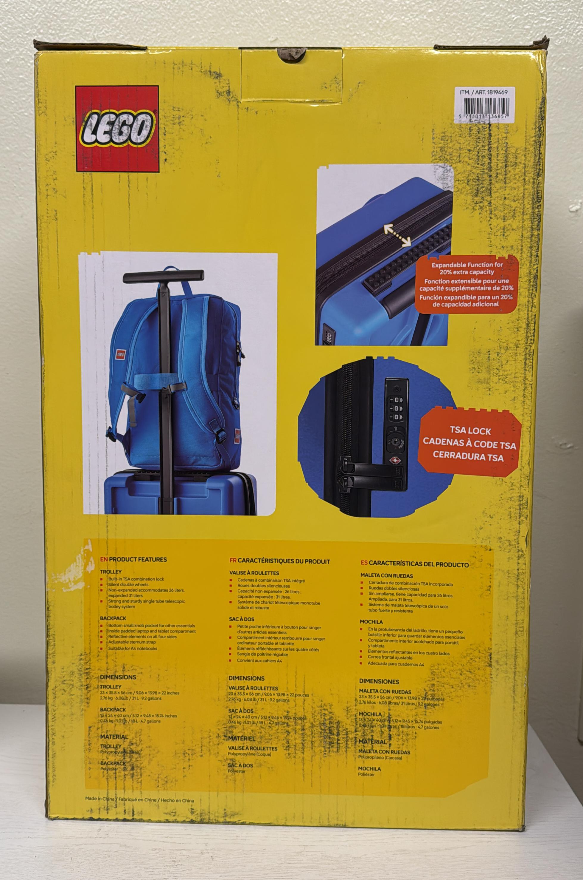 Lego Carry-on &amp; Backpack Luggage Set: Adventure Awaits! (Brand New)