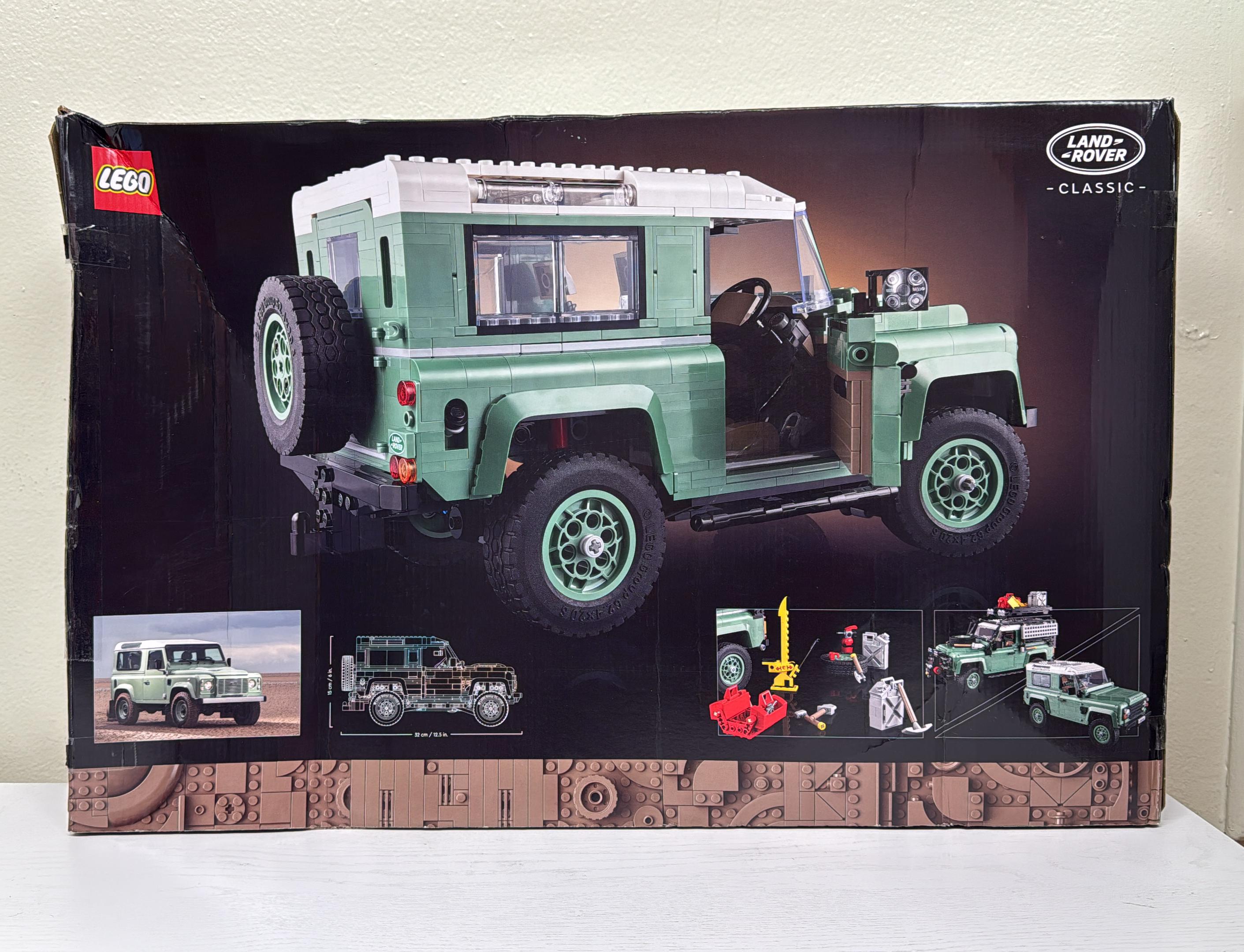 LEGO Icons Land Rover Classic Defender 90 Model Car Building Set 10317 (Open Box)