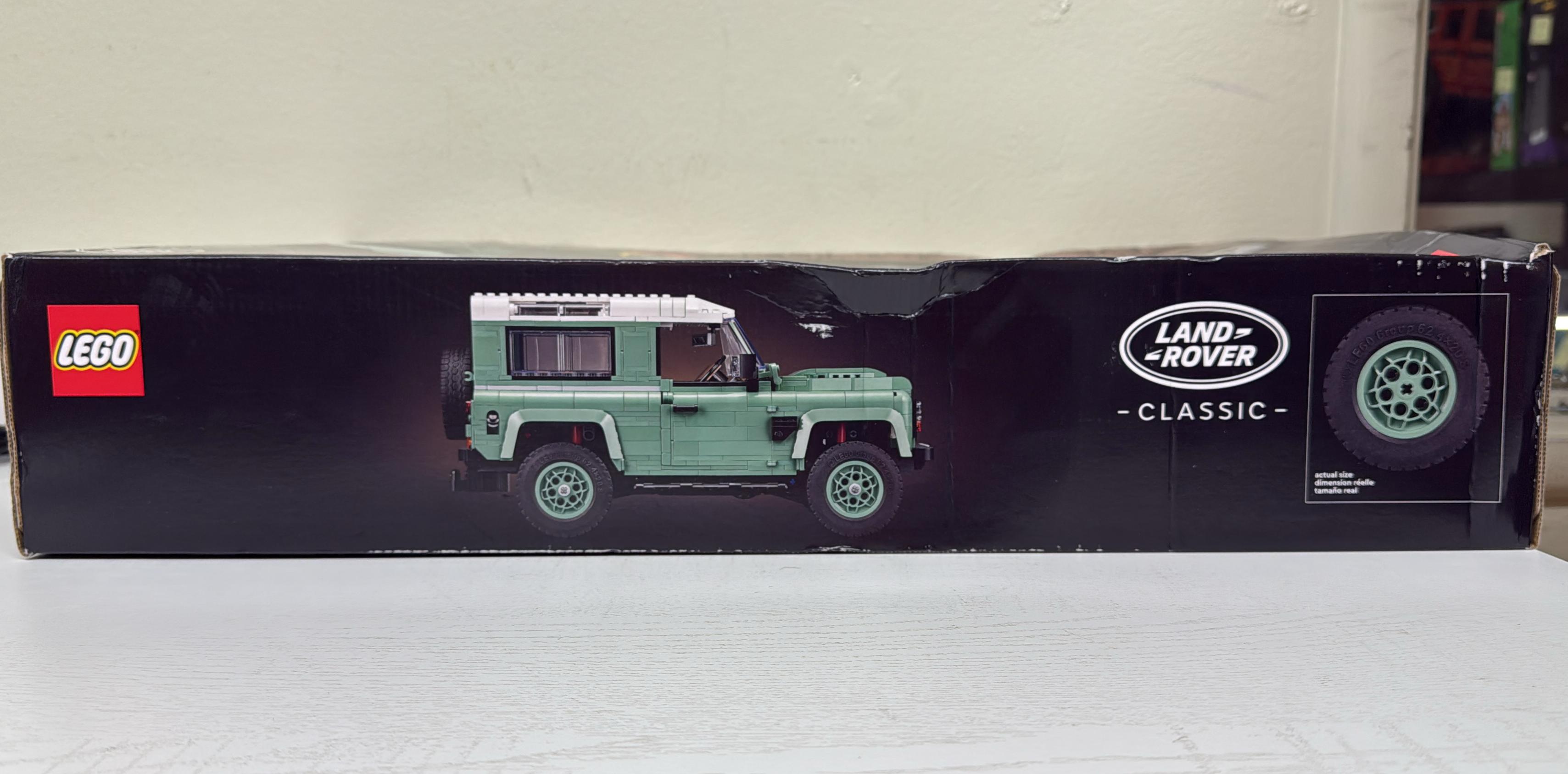 LEGO Icons Land Rover Classic Defender 90 Model Car Building Set 10317 (Open Box)