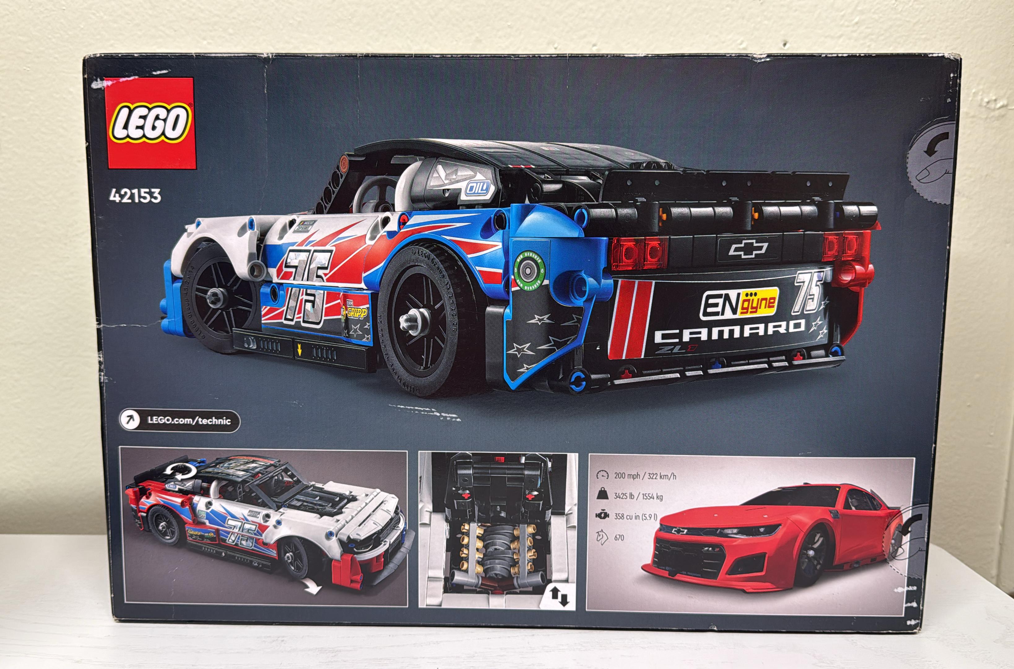 LEGO Technic NASCAR Next Gen Chevrolet Camaro ZL1 (42153) (Brand New)