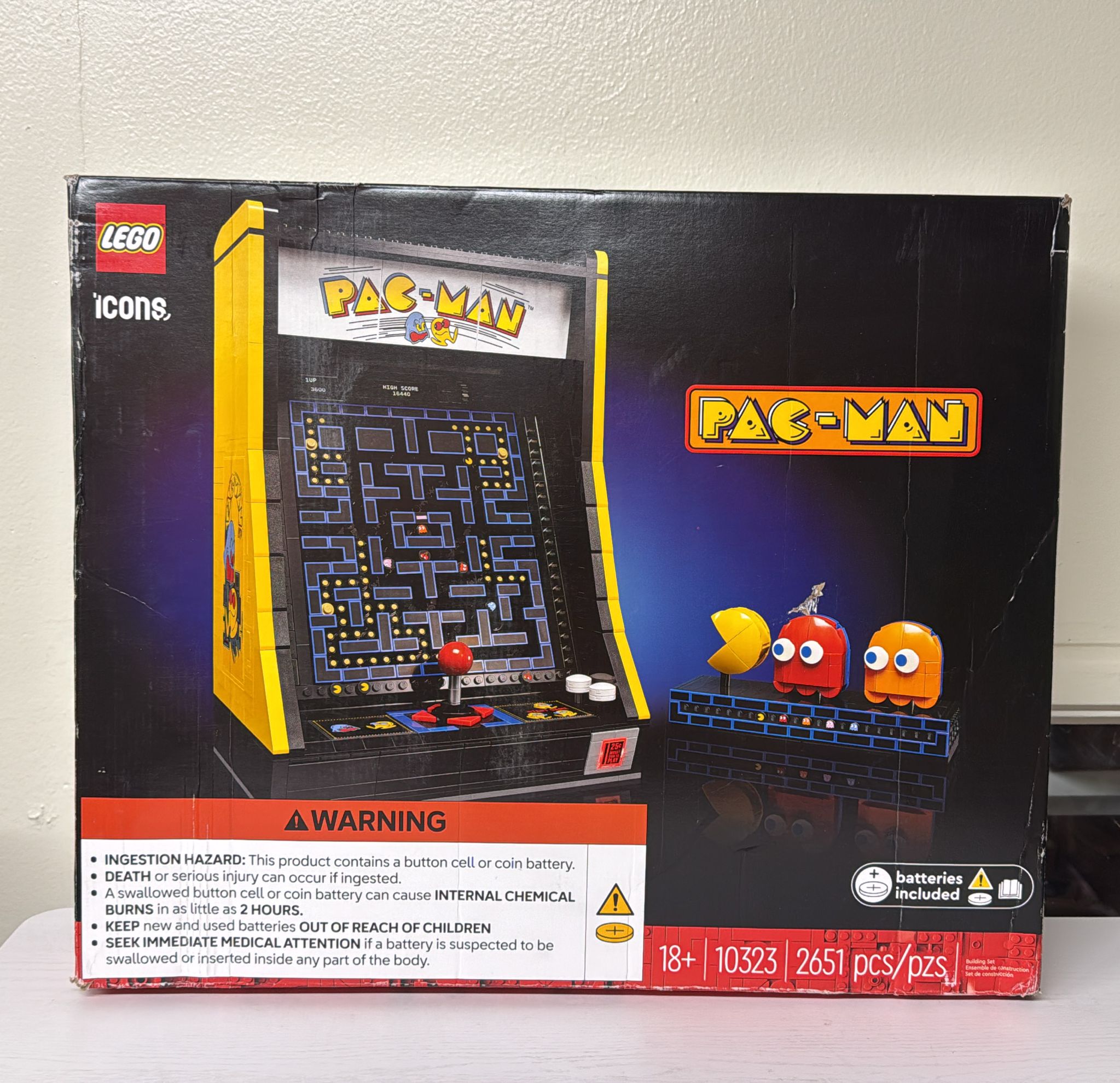 LEGO Icons PAC-MAN Arcade Retro Game Building Set 10323 (Brand New)