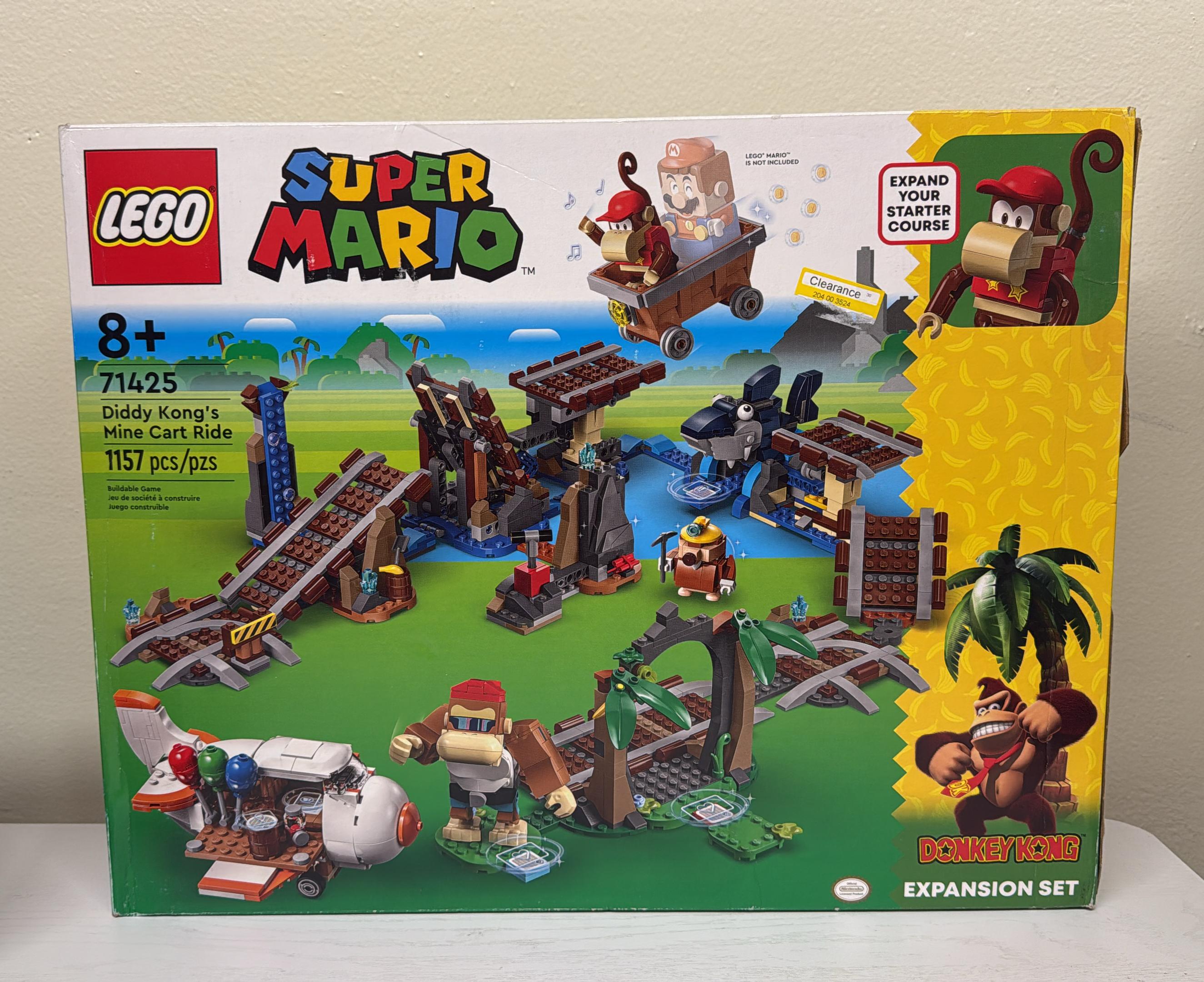 LEGO Super Mario Diddy Kong's Mine Cart Ride Expansion Set (71425) (Open Box)