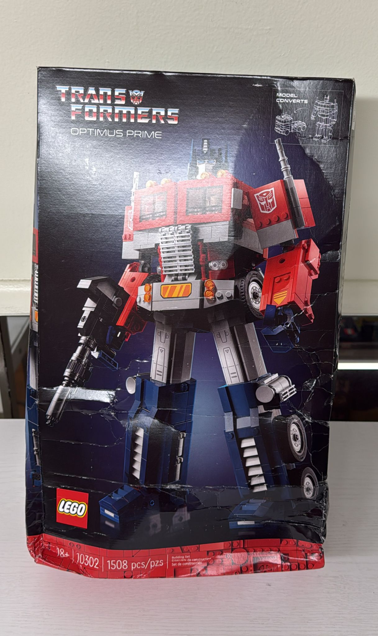 LEGO Icons Optimus Prime, Transformers Robot Model Set 10302 (Brand New)