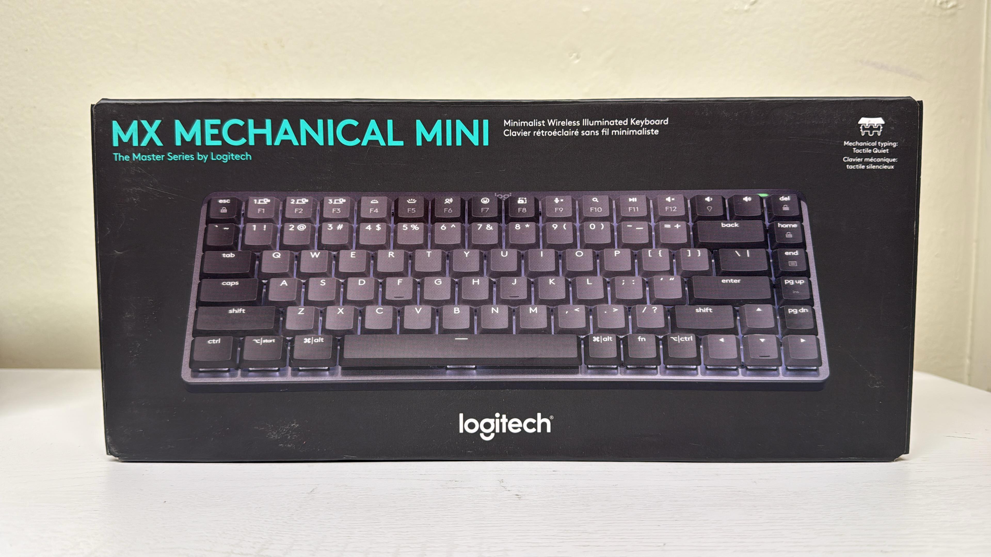 Logitech MX Mechanical Mini Wireless Illuminated Keyboard - Clicky Switches, Backlit, Bluetooth, USB-C (Lightly Used)