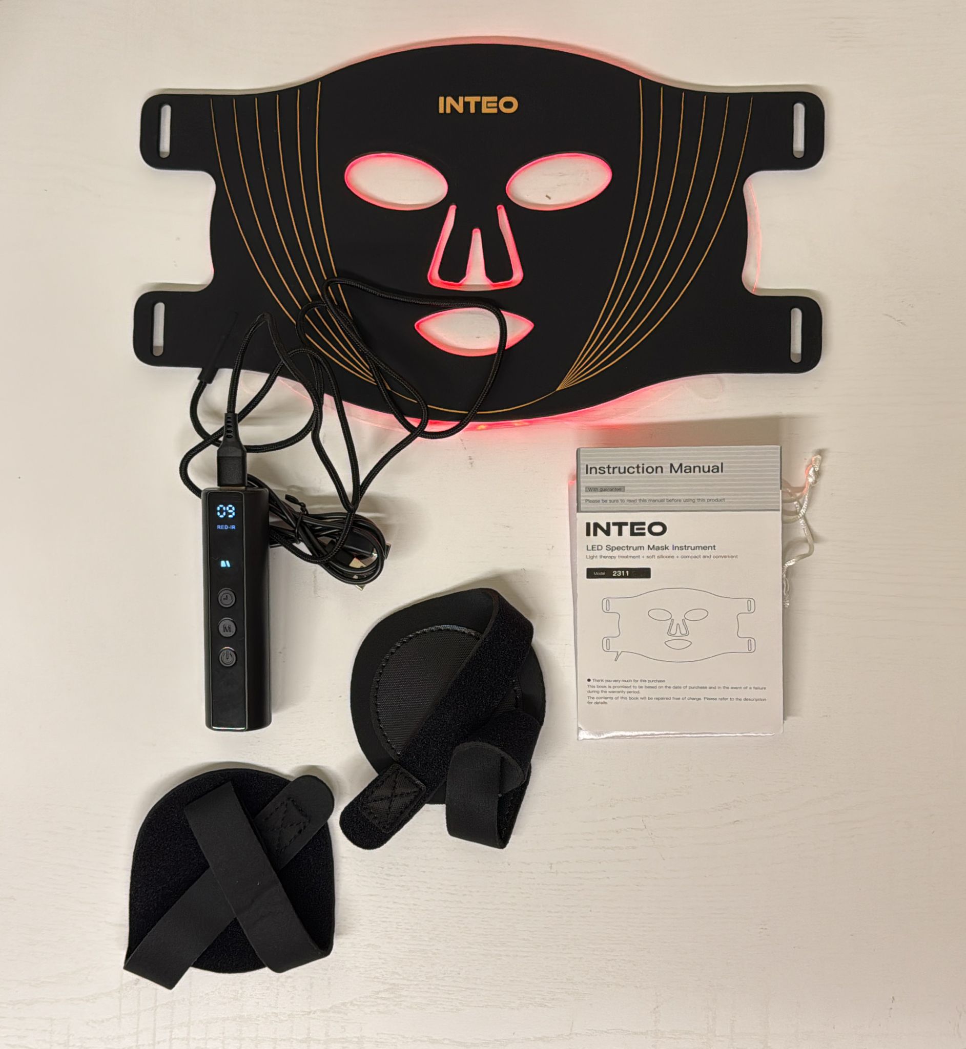 Light Therapy for Face - Portable LED Face Mask (Lightly Used)