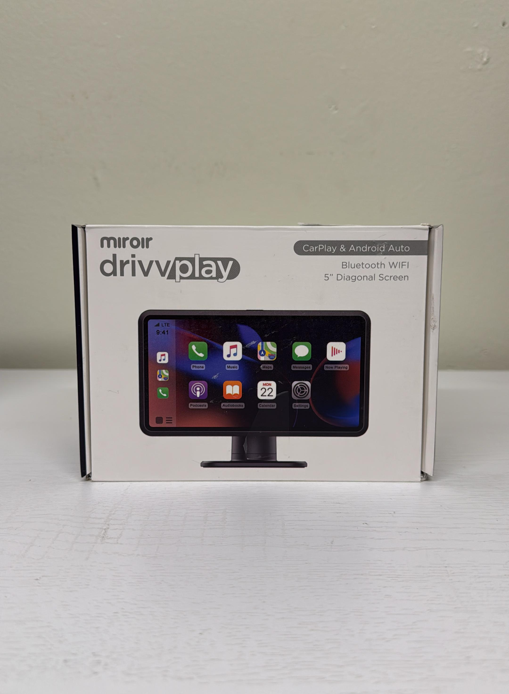 Miroir Drivvplay – Portable Wireless CarPlay and Android Auto Display