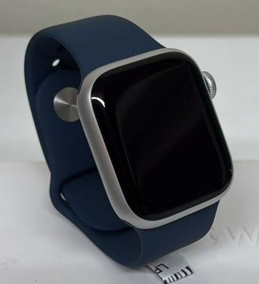 Apple Watch Series 9 - 41mm Silver Aluminum with Storm Blue Sport Band (S/M) - GPS (Open Box)