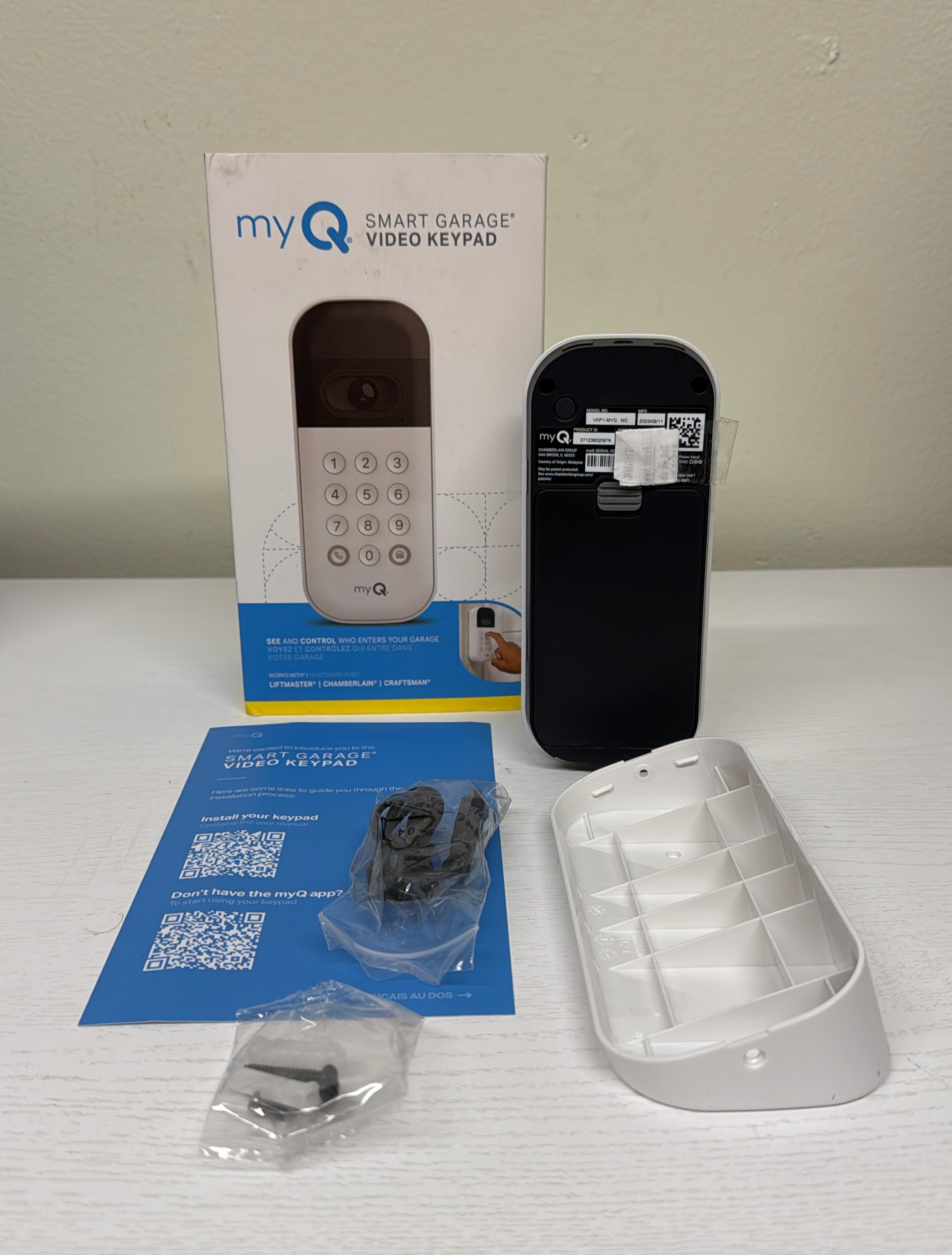 myQ Smart Garage Door Video Keypad (Open Box)