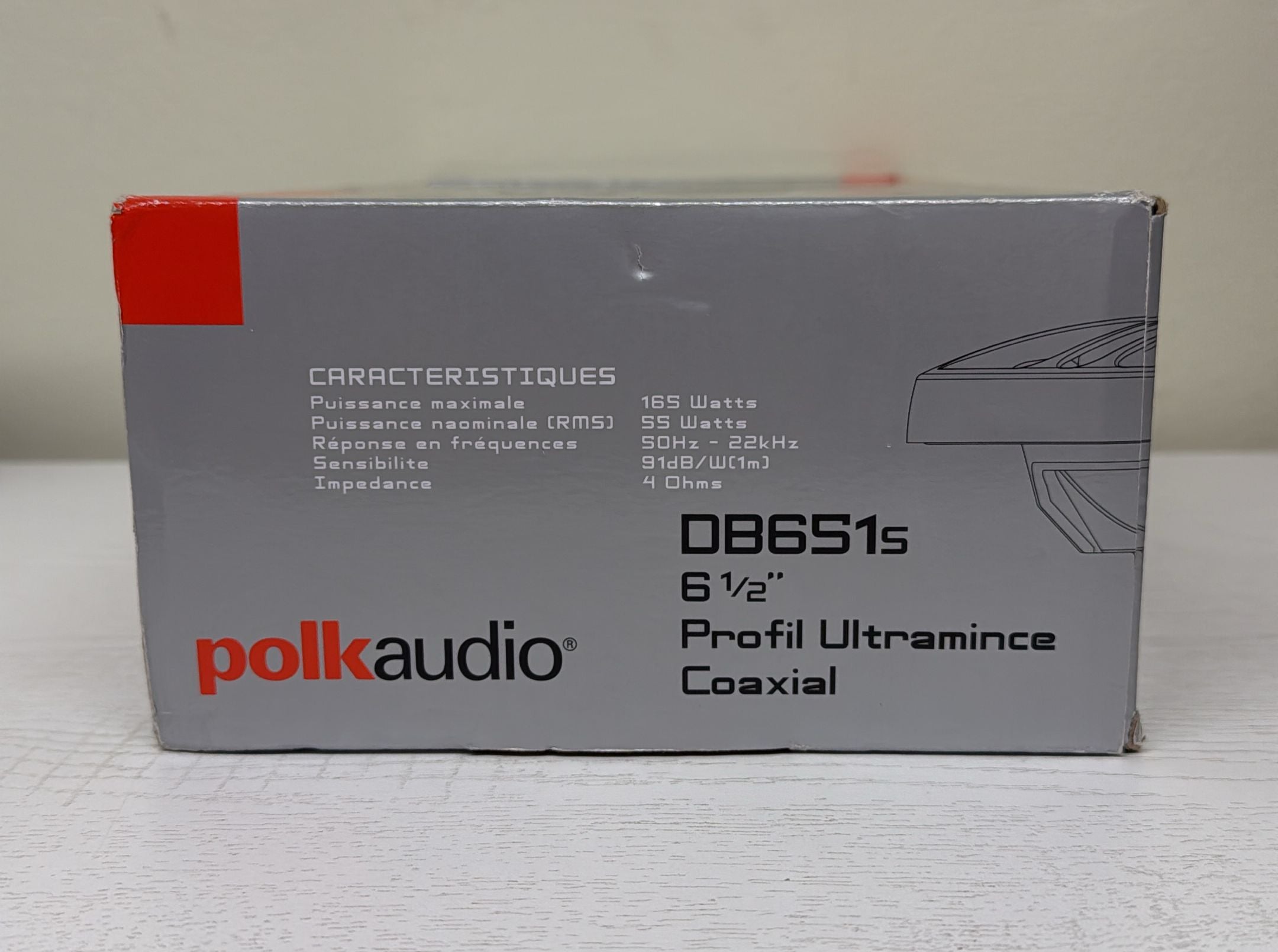 Polk Audio DB651s Slim-Mount 6.5-Inch Coaxial Speakers (Pair) (Open Box)