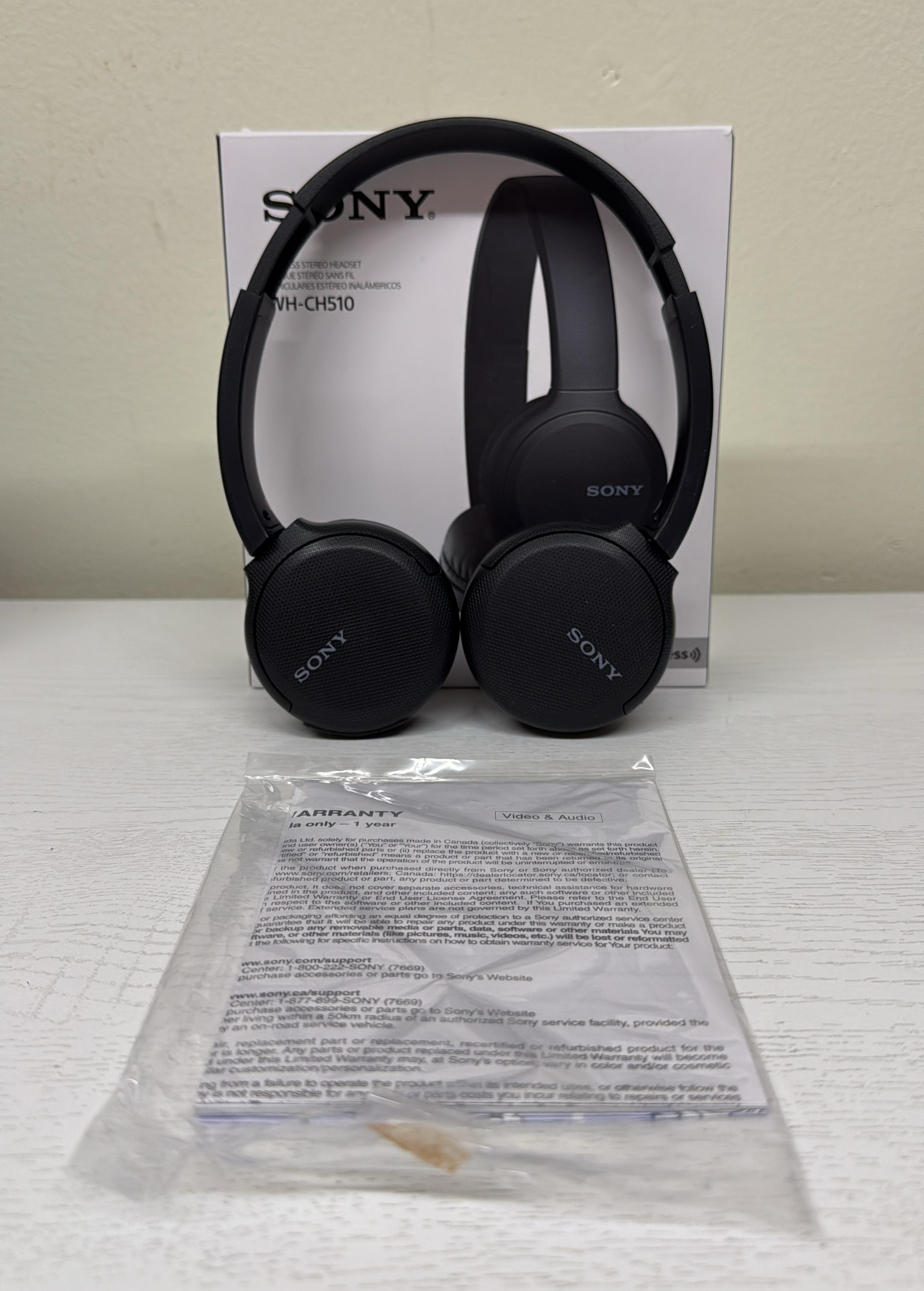 Sony WH-CH510 Wireless Bluetooth Headphones (Lightly used)