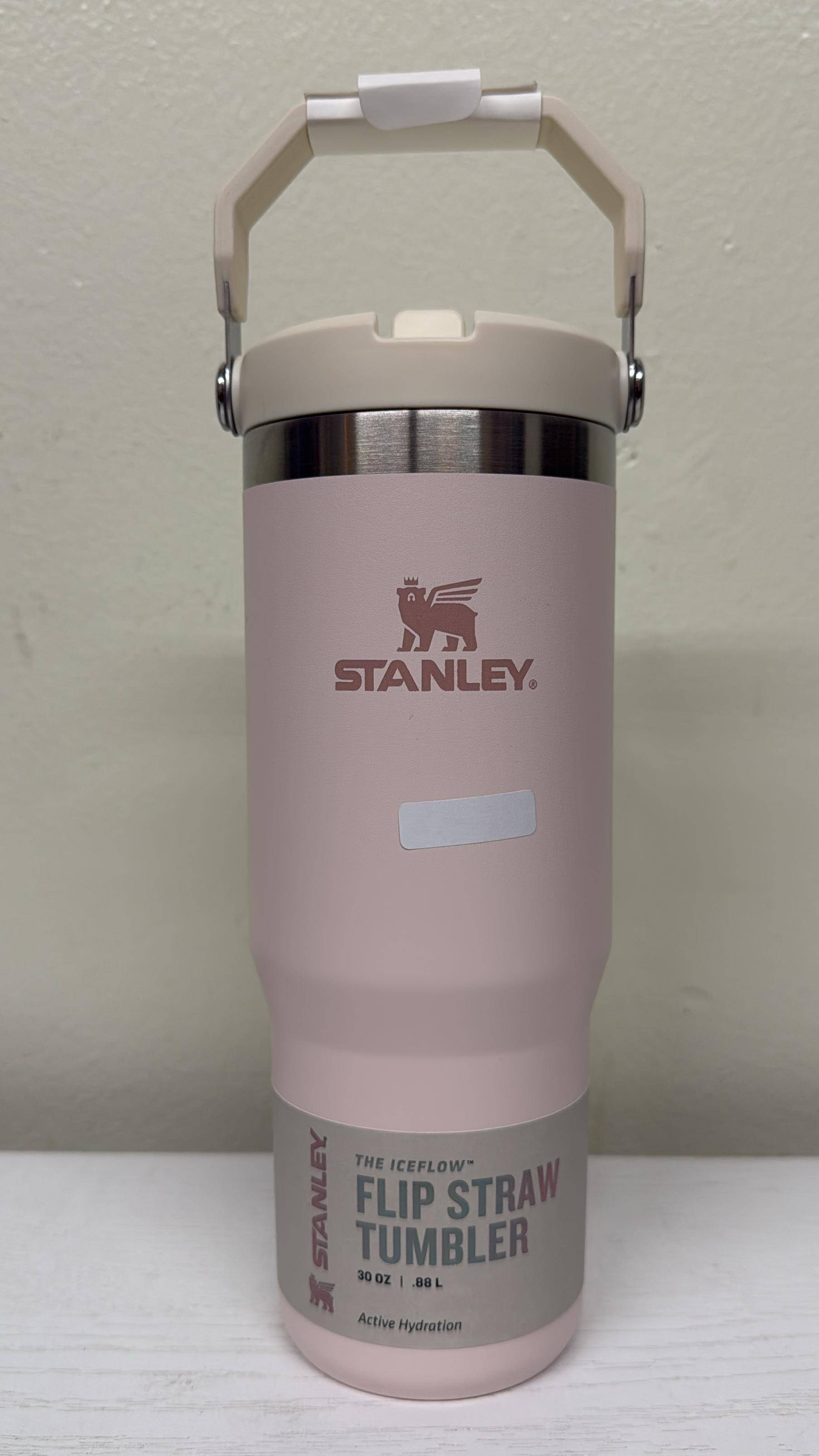 Stanley IceFlow Stainless Steel Tumbler with Straw - Rose Quartz (Open box)