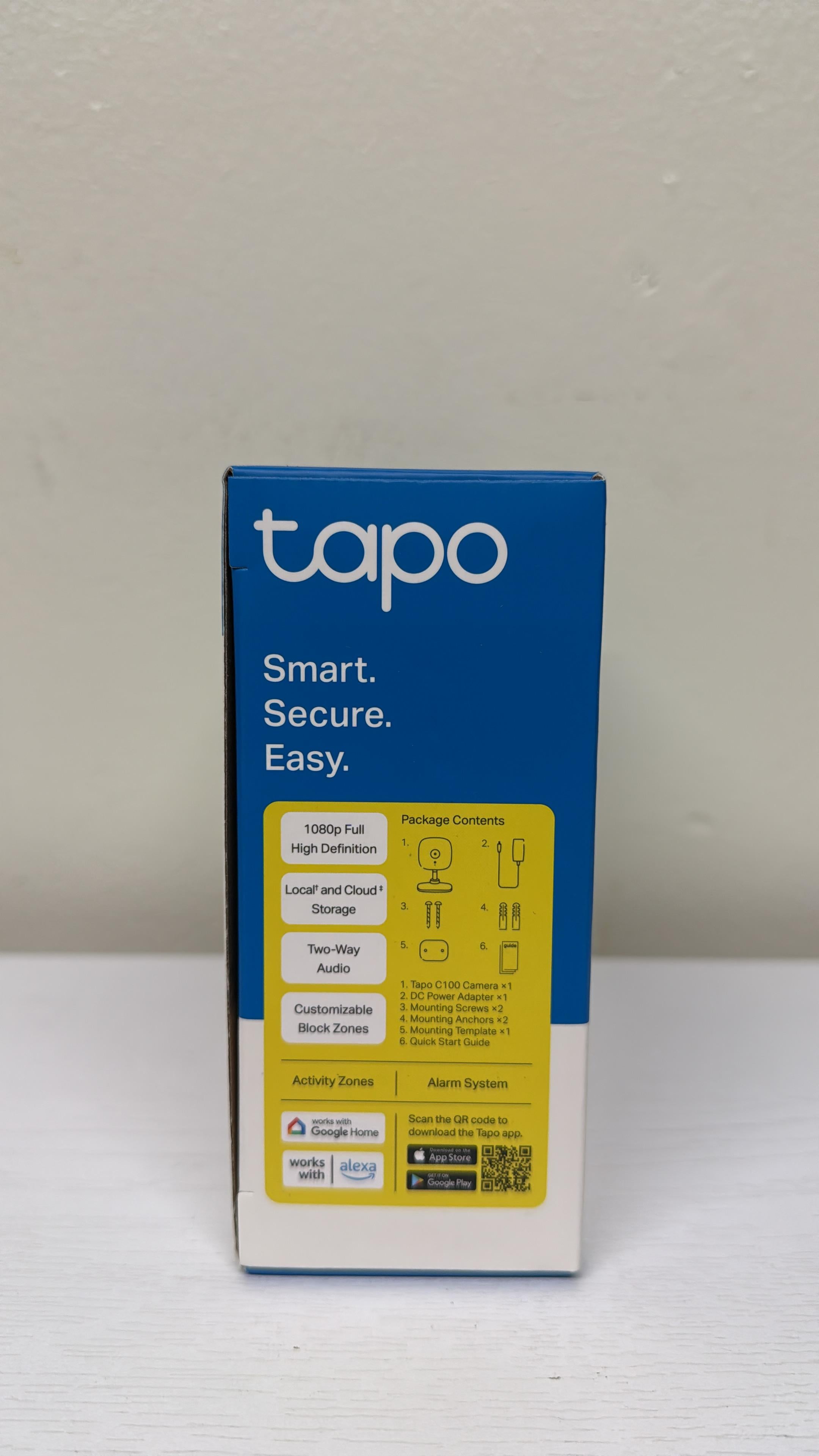 TP-Link Tapo C100 - 1080P Indoor Security Camera (Open Box)