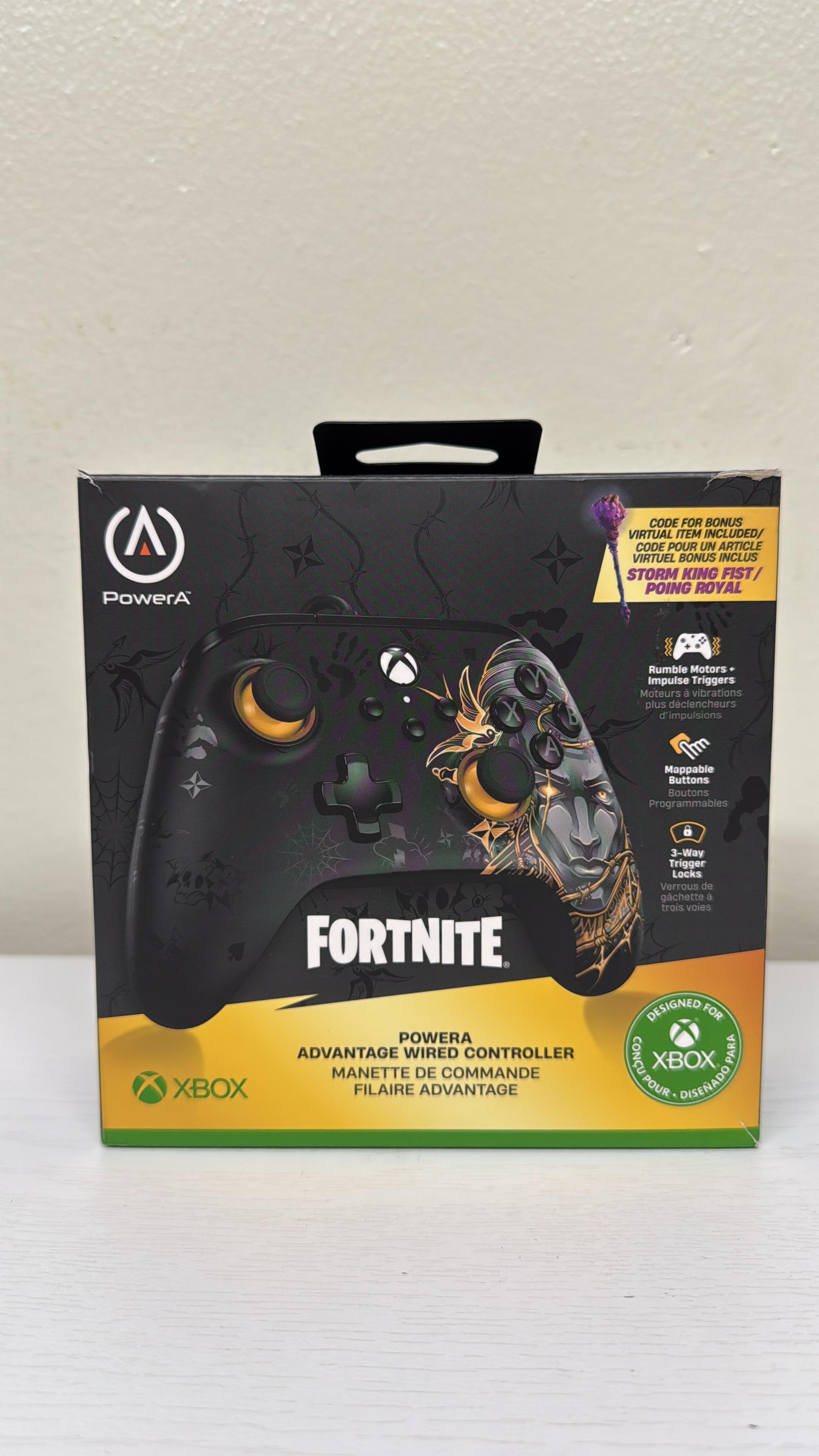 PowerA Advantage Wired Controller for Xbox – Fortnite Midas Edition (Lightly Used)