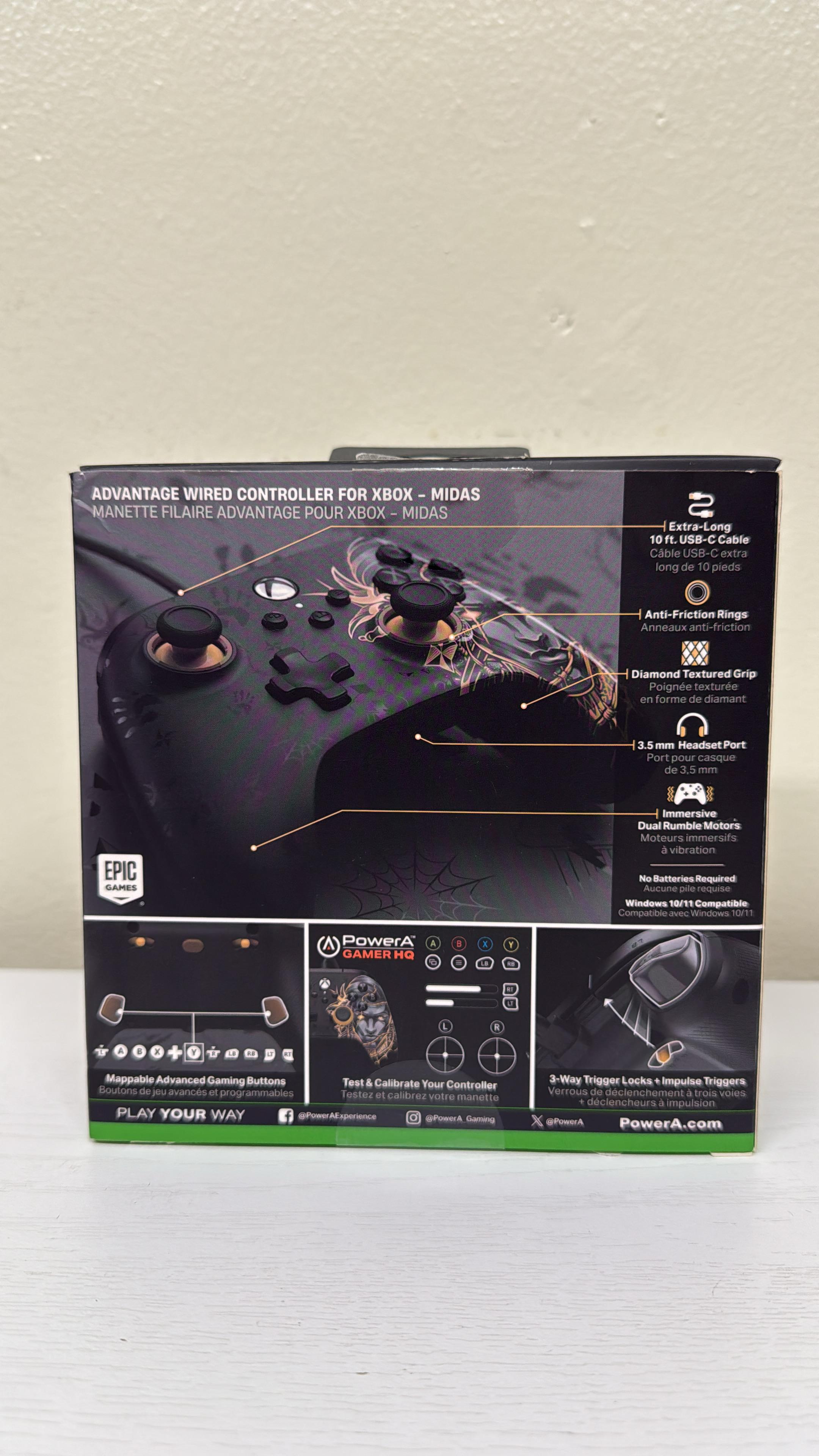 PowerA Advantage Wired Controller for Xbox – Fortnite Midas Edition (Lightly Used)